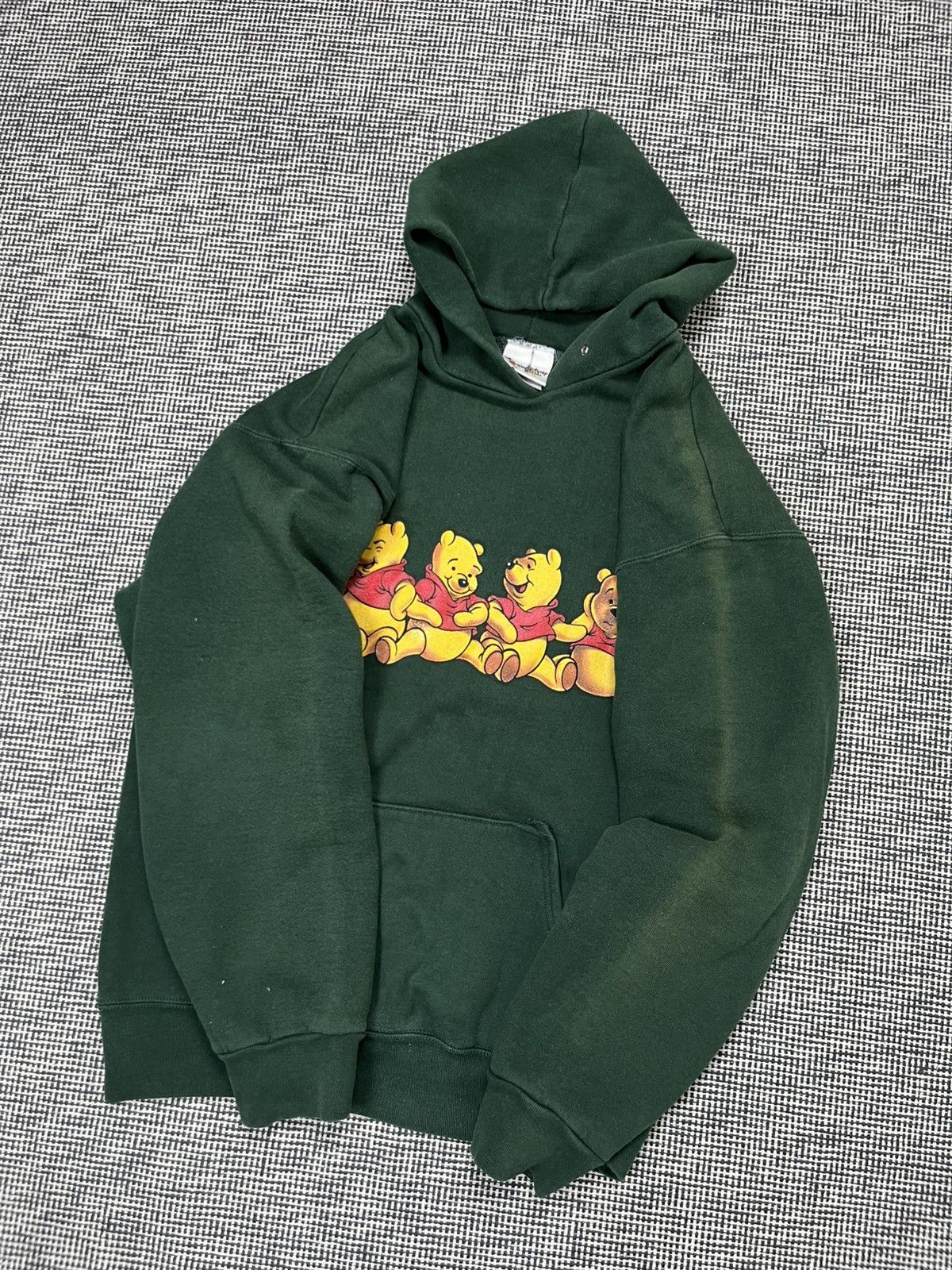 Disney × Vintage 90s Winnie The Pooh Disney world boxy hoodie distressed Size US XL / EU 56 / 4 - 2 Thumbnail