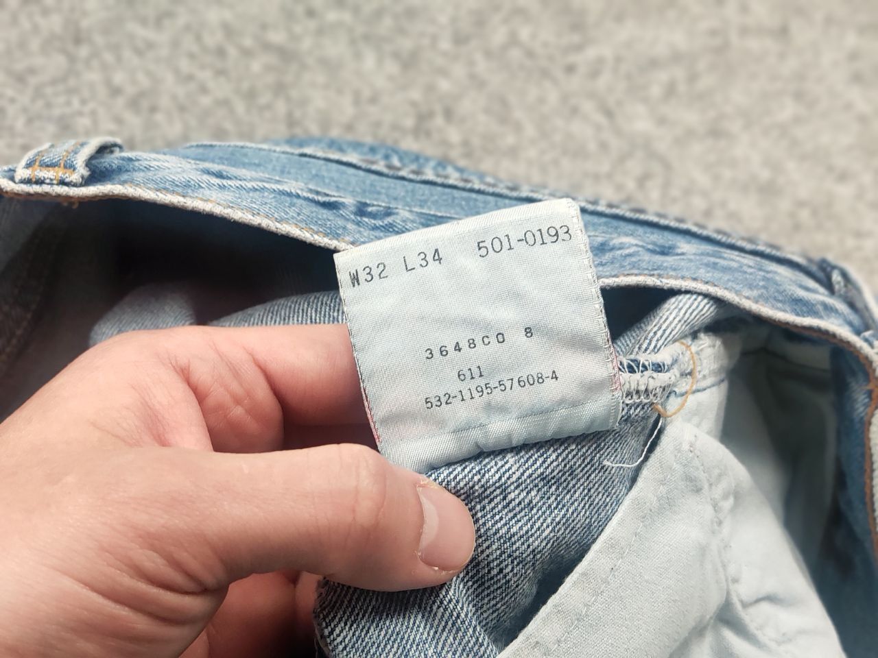 Levi's Vintage 90's Levi’s 501 Sashiko Logo Jeans junya watanabe Size US 32 / EU 48 - 19 Thumbnail