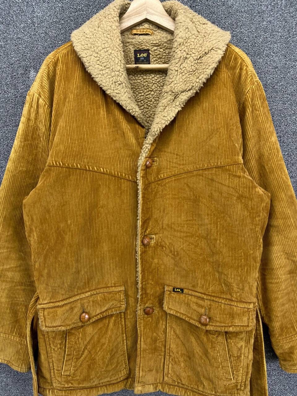 Lee Vintage Lee Corduroy Sherpa Trench Coat Jacket Size US M / EU 48-50 / 2 - 5 Thumbnail