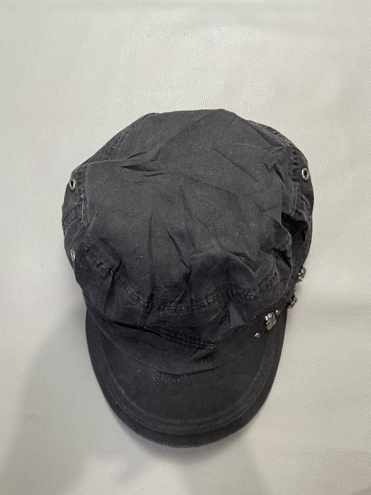 If Six Was Nine Cap cadet hat studed skull punk japan y2k style Size ONE SIZE - 3 Thumbnail