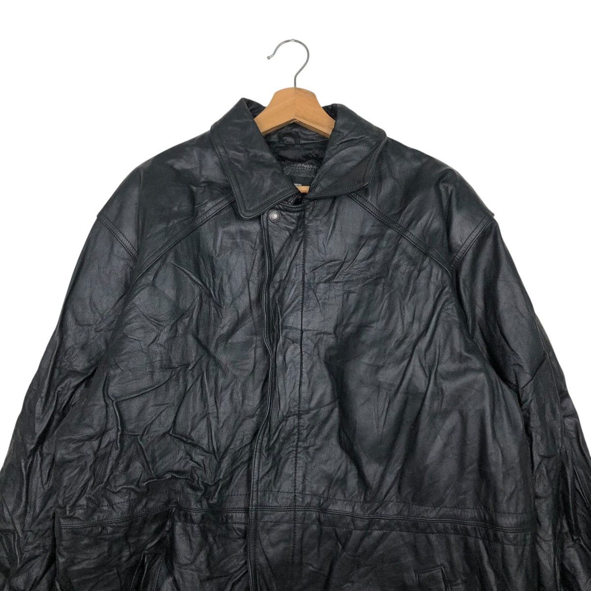 Japanese Brand 🔥VINTAGE BIKER LEATHER JACKET DURANTE BLANKET ISSEY MIYAKE Size US L / EU 52-54 / 3 - 5 Thumbnail