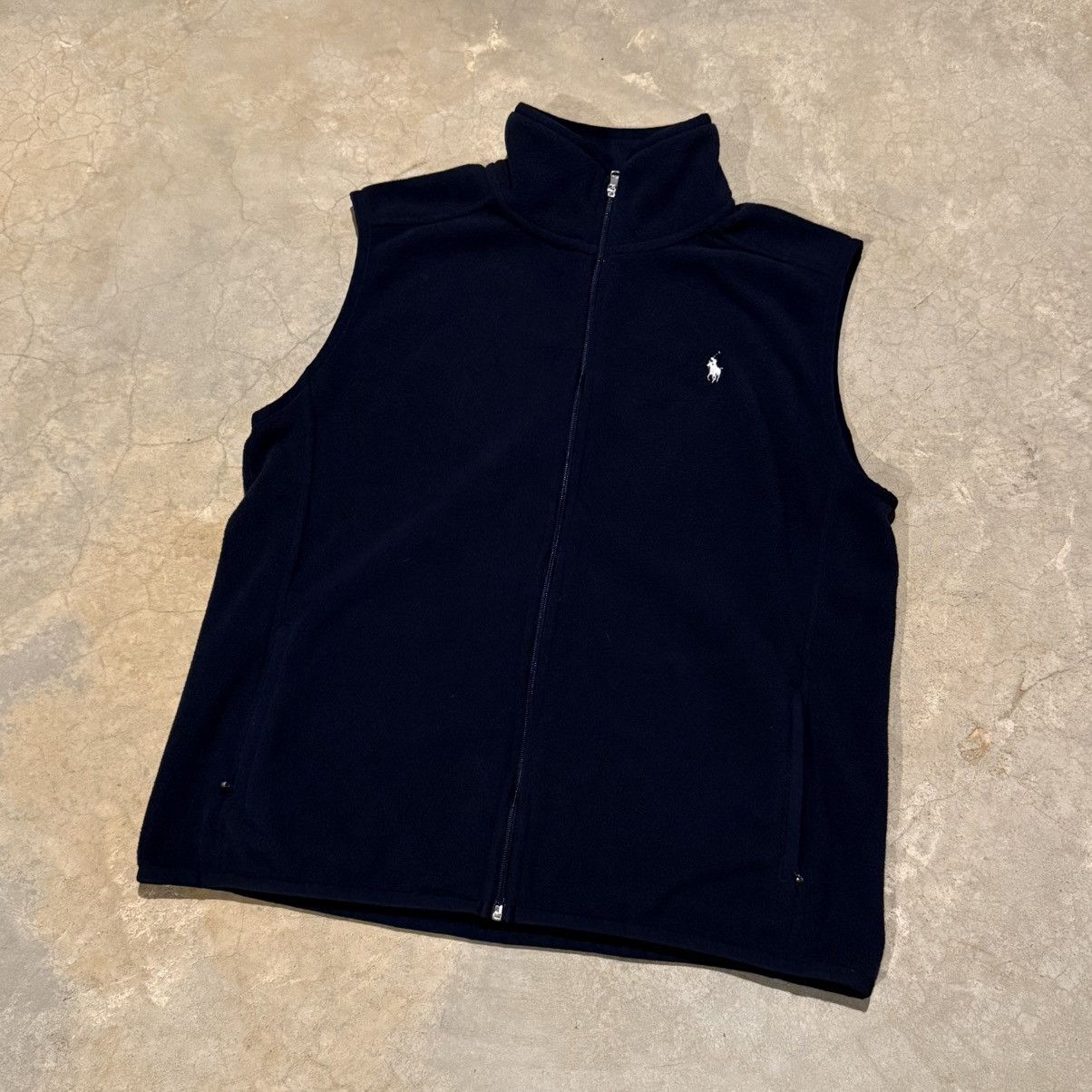 Polo Ralph Lauren Polo Ralph Lauren Pony Logo Lightweight Fleece Zip Up Vest Size US XL / EU 56 / 4 - 2 Thumbnail
