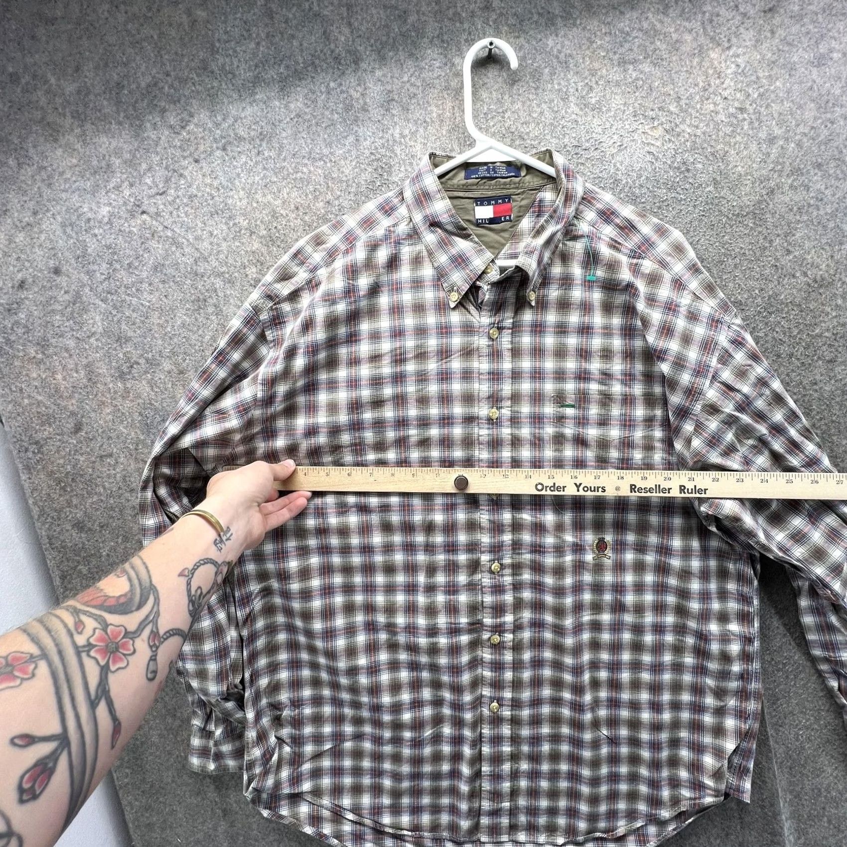 Tommy Hilfiger Tommy Hilfiger Shirt Mens XL Multicolor Plaid Long Sleeve Button Front Cotton Size US XL / EU 56 / 4 - 3 Thumbnail