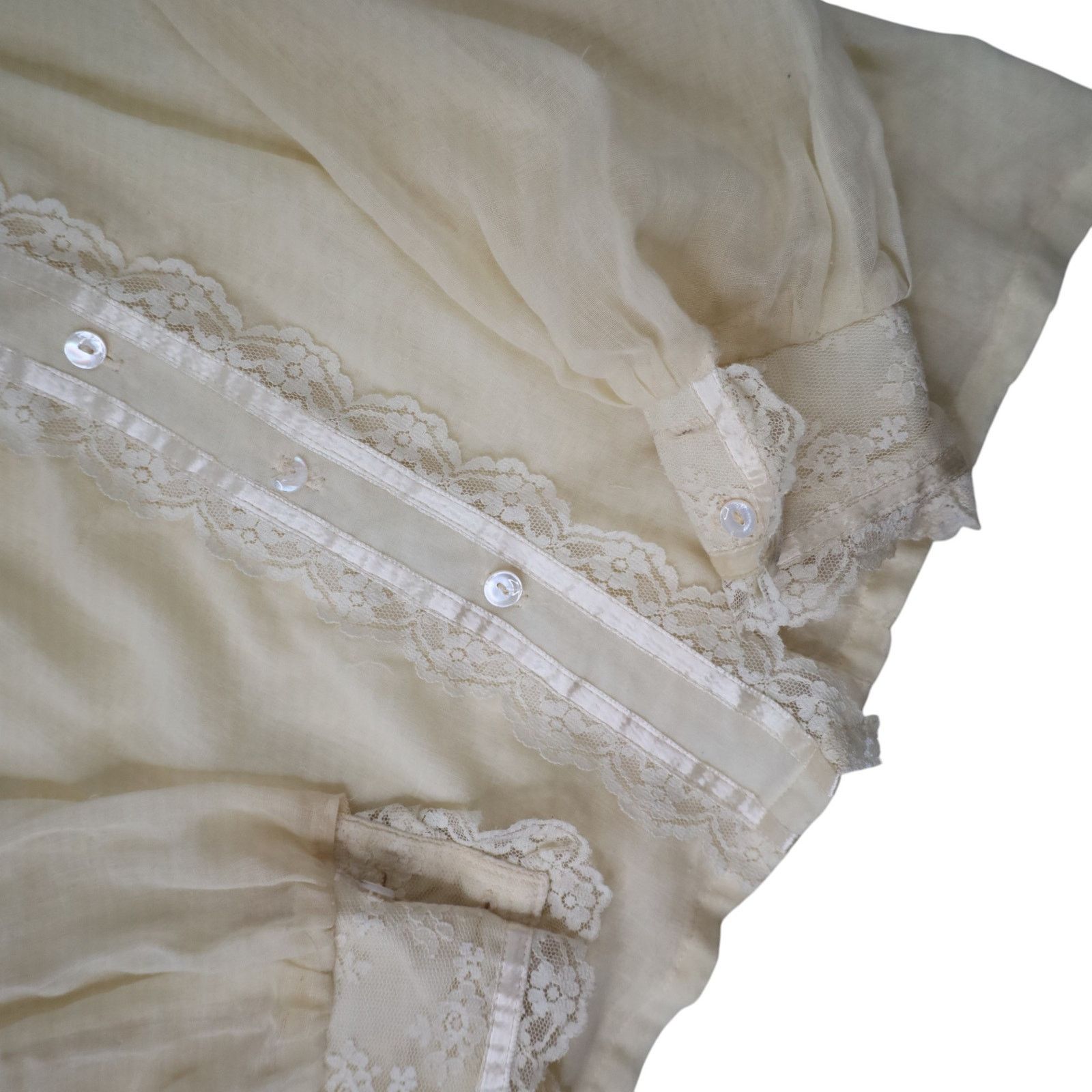 Vintage Vintage Gunne Sax Jessica's Gunnies Lace Button Up Shirt Size M / US 6-8 / IT 42-44 - 4 Thumbnail