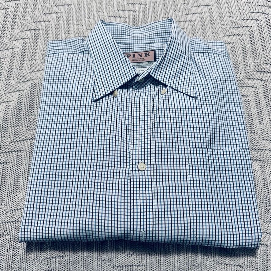 Thomas Pink Thomas Pink Traveller blue plaid button down Size US XXL / EU 58 / 5 - 1 Thumbnail