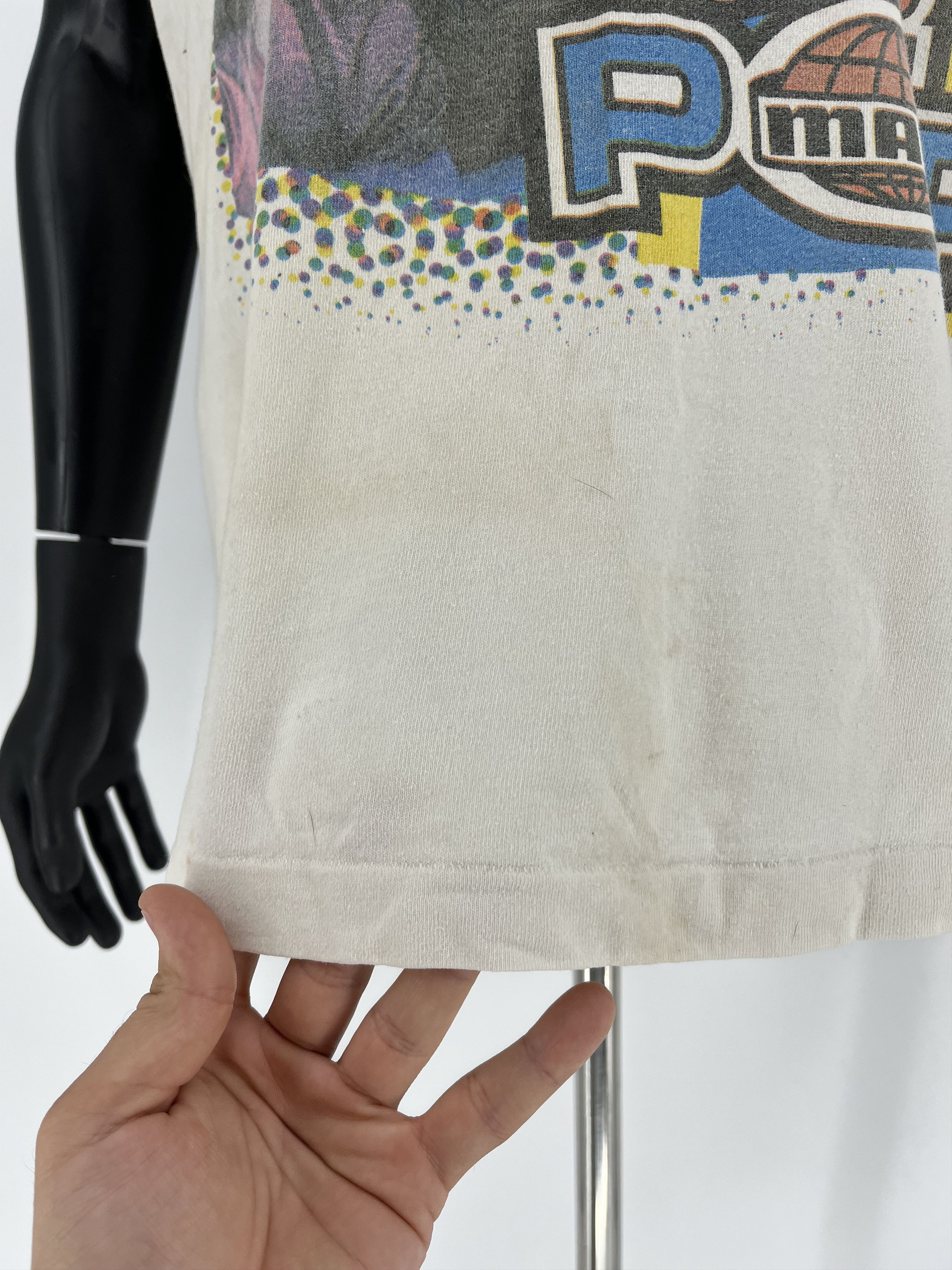 Band Tees Vintage U2 Pop Mart Concert Shirt Rock Band White Cotton 90s Size US XL / EU 56 / 4 - 9 Thumbnail