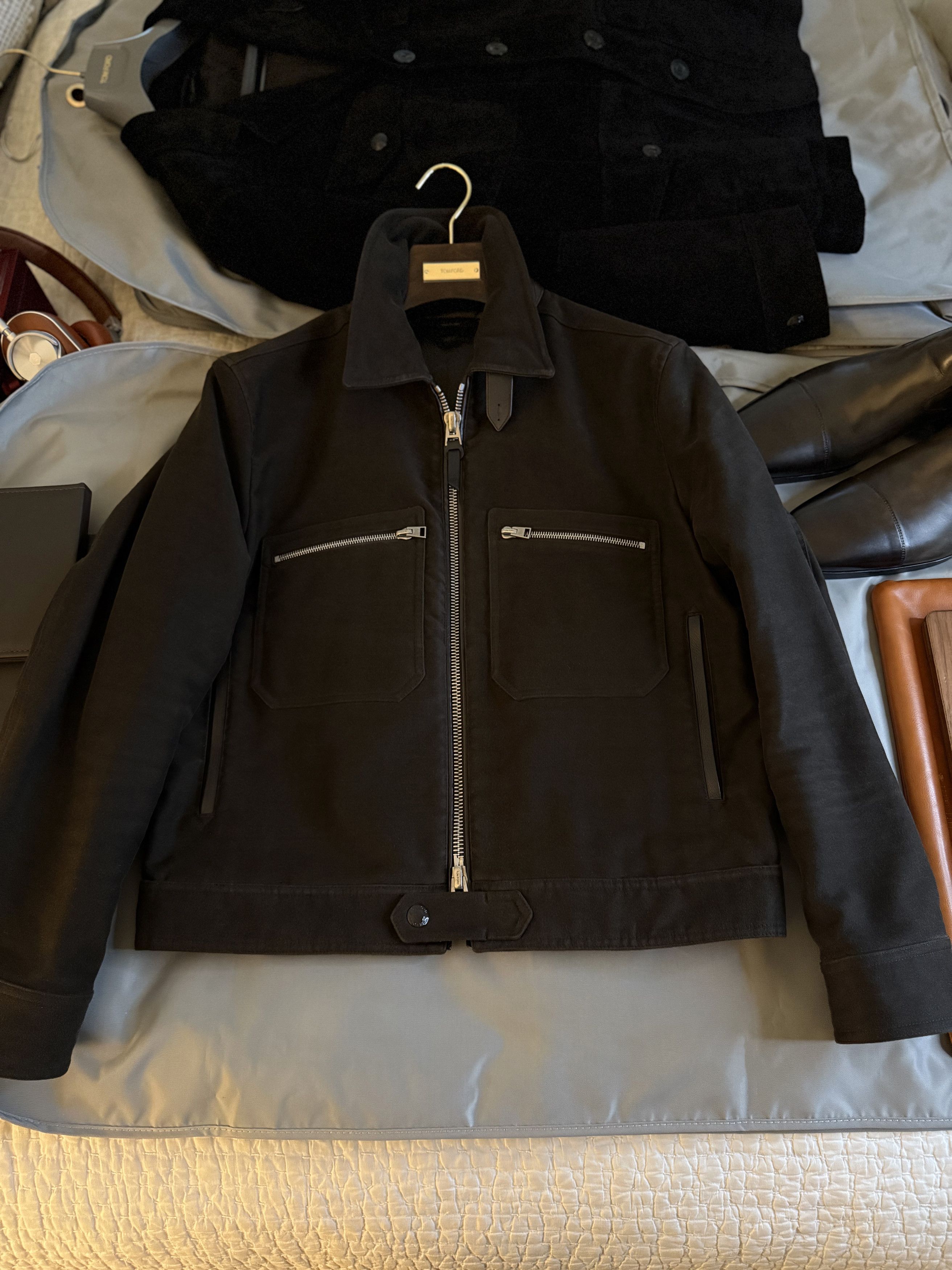 Tom Ford Best Dressed Very Rare $4,100 w/tax Moleskin Leather Jacket Size US M / EU 48-50 / 2 - 18 Thumbnail