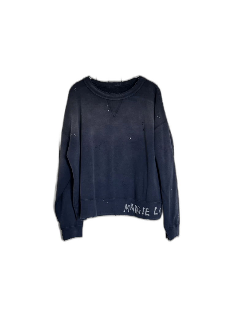 Maison Margiela Maison Margiela Ink Distressed Sweatshirt - dmc Size M / US 6-8 / IT 42-44 - 1 Thumbnail