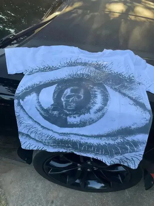 VIBE Y2k Hip Hop T-shirt Graphic Eye Print emo punk style Size US L / EU 52-54 / 3 - 3 Thumbnail