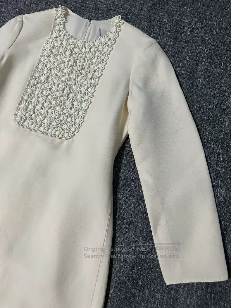 Valentino Valentino Silk wool blend dress Size L / US 10 / IT 46 - 4 Thumbnail