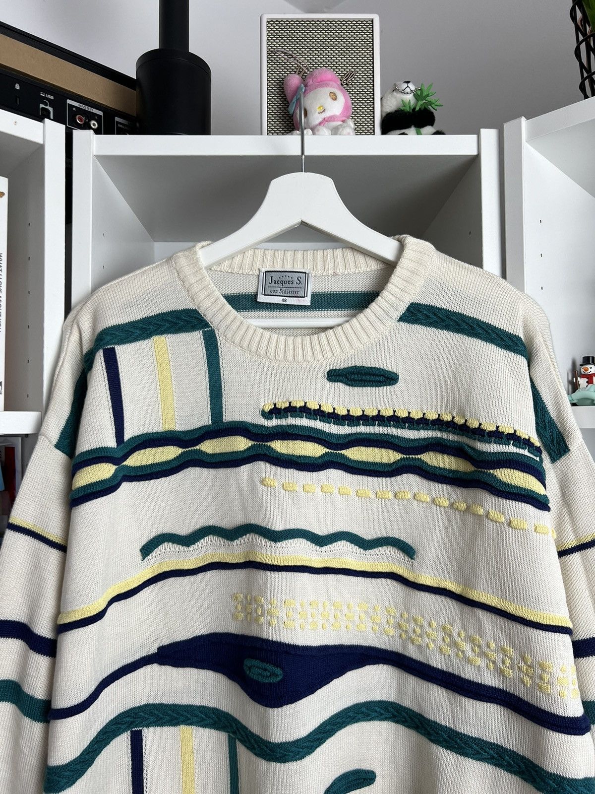 Carlo Colucci × Coogi × Vintage Vintage 90s like coogi Carlo colucci sweater multicolour y2k Size US L / EU 52-54 / 3 - 3 Thumbnail
