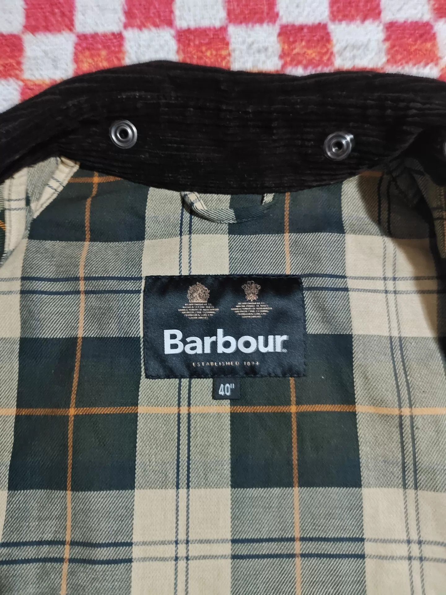 Barbour Barbour Bedale OS Japan Waxed Jacket 40 Sage Size US XXS / EU 40 - 4 Thumbnail