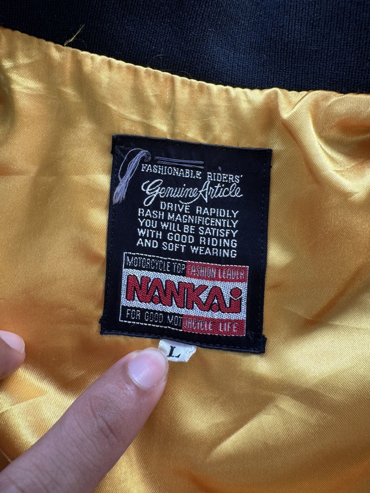 Japanese Brand Vintage Nankai Racing Riders Bomber Jacket Size US L / EU 52-54 / 3 - 10 Thumbnail