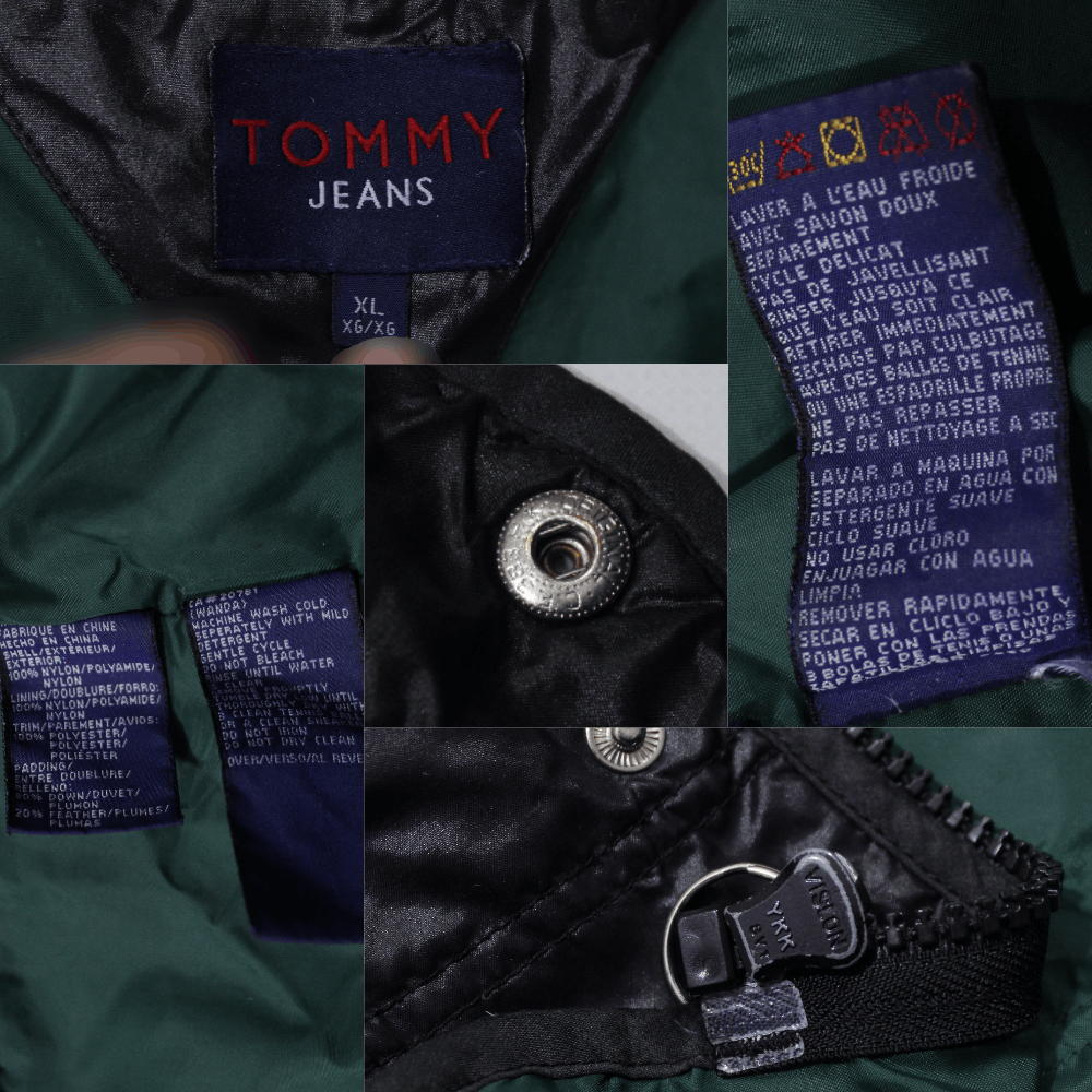 Tommy Hilfiger 90S Big Logo Down Jacket Size US XL / EU 56 / 4 - 12 Thumbnail