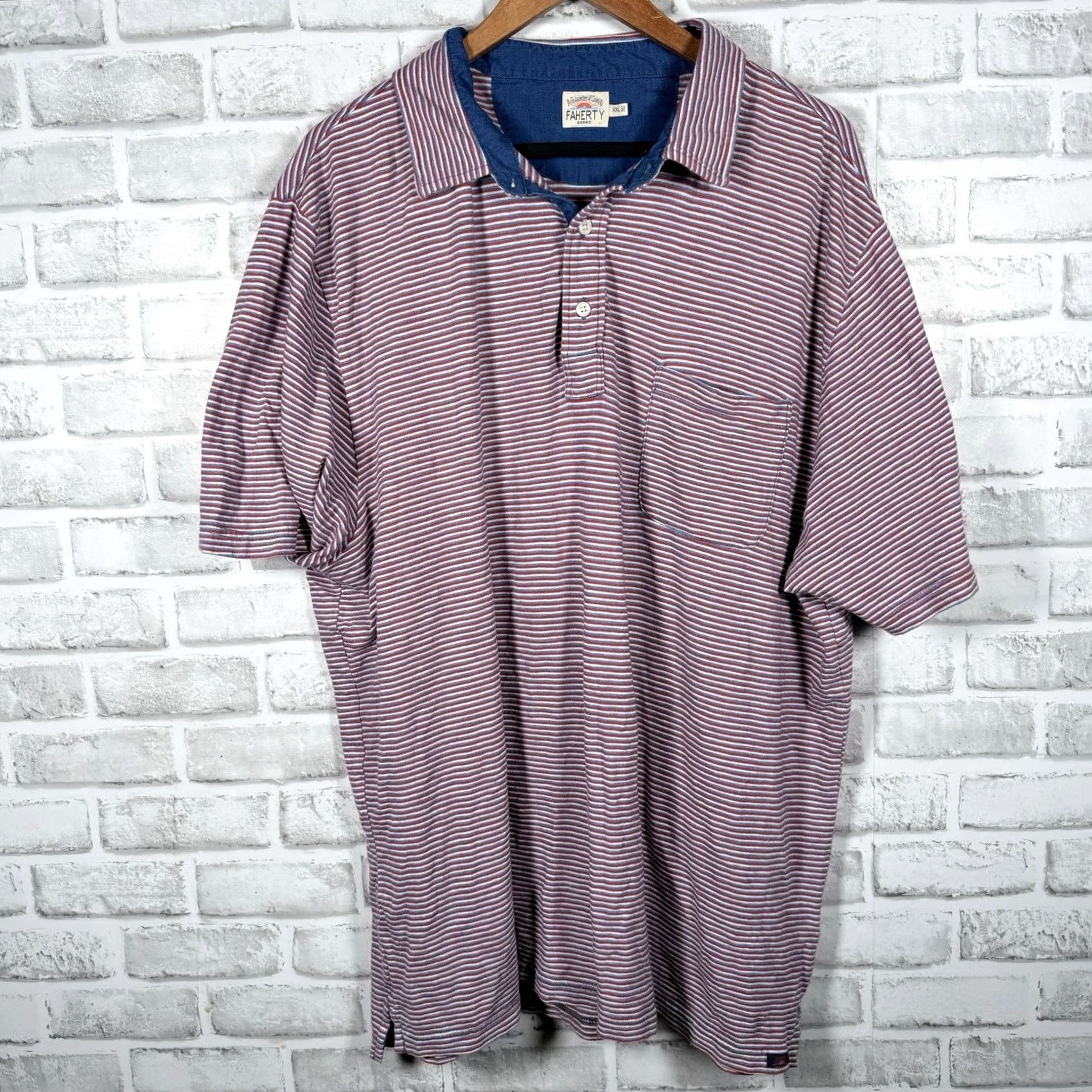 Faherty Faherty Polo Shirt - Mens XXL Size US XXL / EU 58 / 5 - 2 Thumbnail