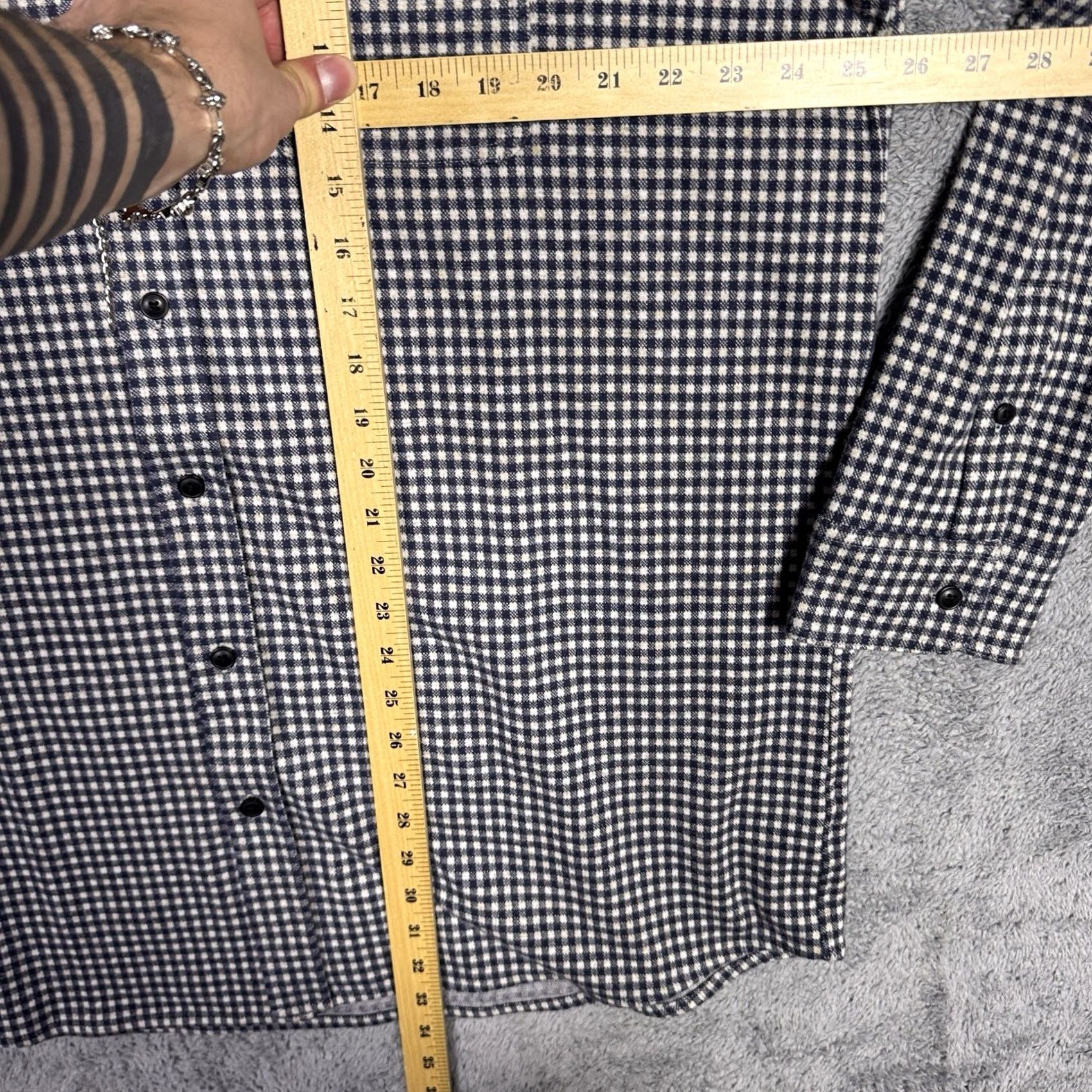 Faherty Faherty Shirt Mens 2XLT XXL Tall Plaid Check Button-Up Viscose Knit Size US XXL / EU 58 / 5 - 7 Thumbnail