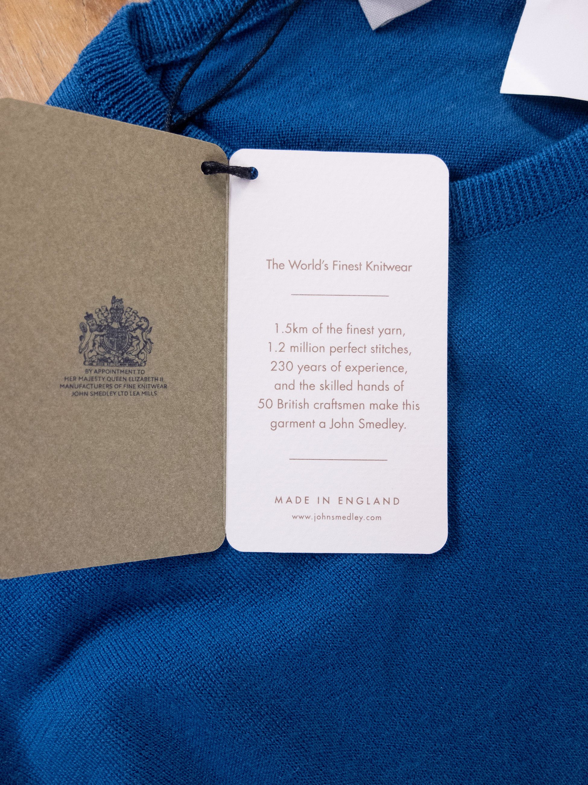 John Smedley JOHN SMEDLEY blue New Zealand merino wool sweater XXL Size US XXL / EU 58 / 5 - 4 Thumbnail