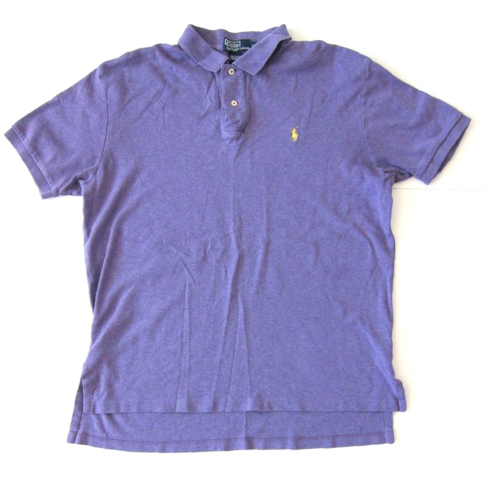 Polo Ralph Lauren Ralph Lauren Polo Shirt Men Large Purple Short Sleeve 100% Cotton Collared Polo Shirt Mens Large Purple Short Sleeve Polo Shirt Size US L / EU 52-54 / 3 - 8 Thumbnail
