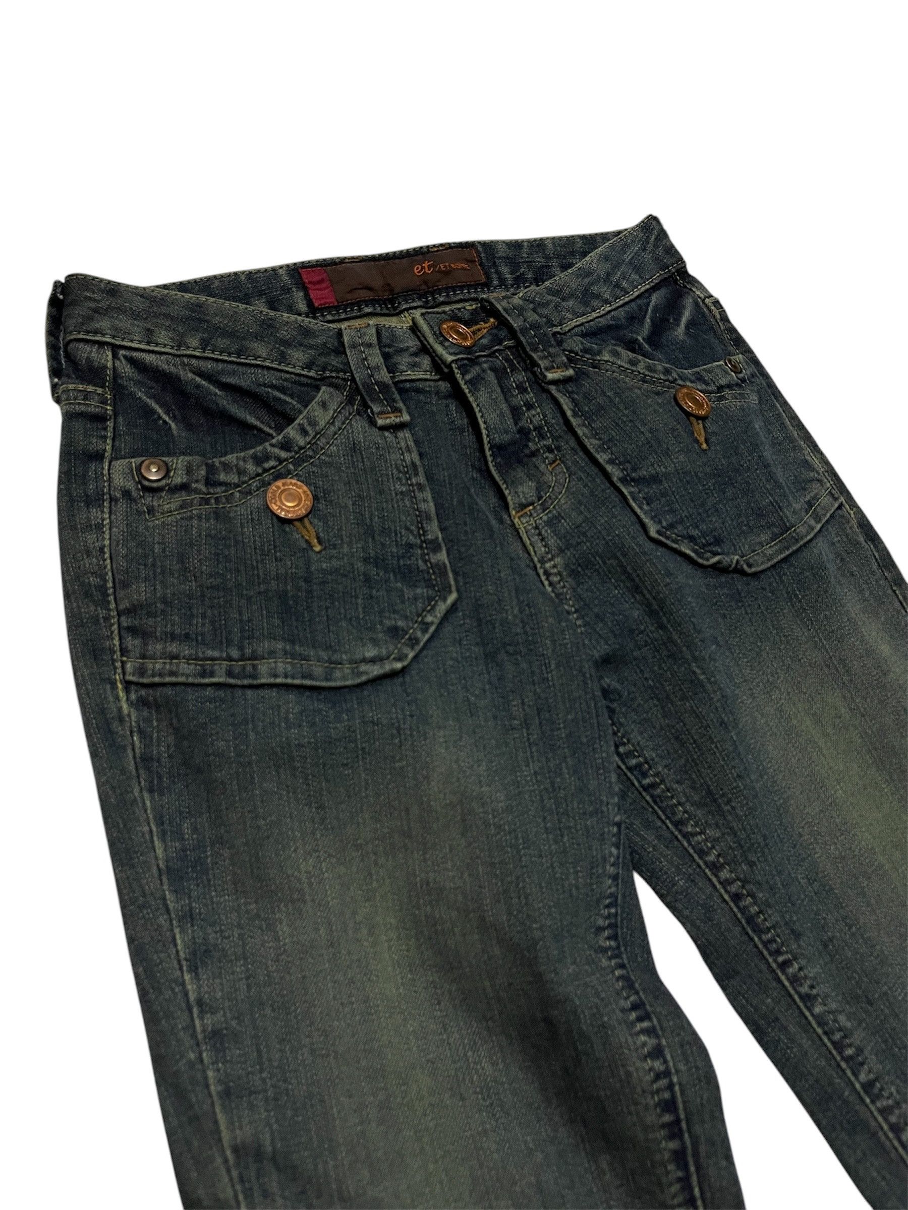 Japanese Brand LAST PRICE Japanese Brand Et Boite Bootcut Denim Jeans Size 23" - 6 Thumbnail