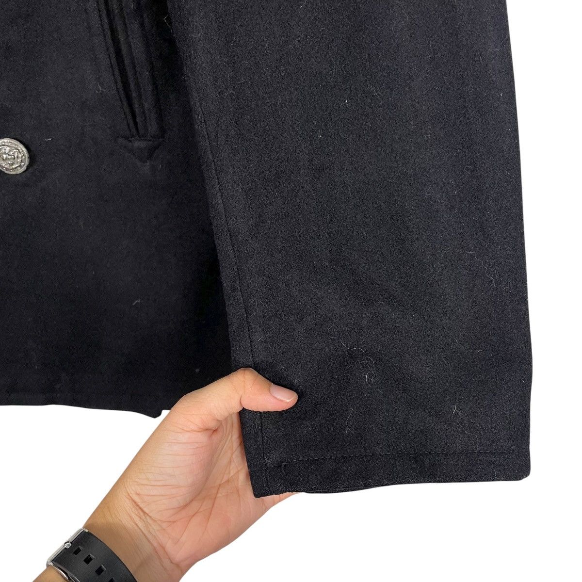 Vintage Vintage 70s US Navy Wool Peacoat Size US S / EU 44-46 / 1 - 13 Thumbnail