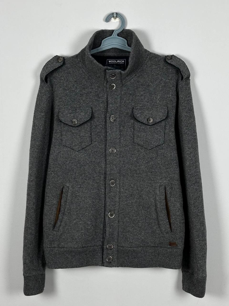 Woolrich Woolen Mills Woolrich Woolen Mills Grey Wool Multipocket Jacket Size US XXL / EU 58 / 5 - 1 Thumbnail