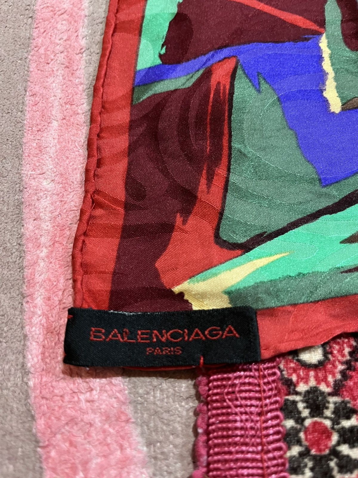 Balenciaga × Vintage Balenciaga Scarf Lot No:32082 Size ONE SIZE - 3 Thumbnail