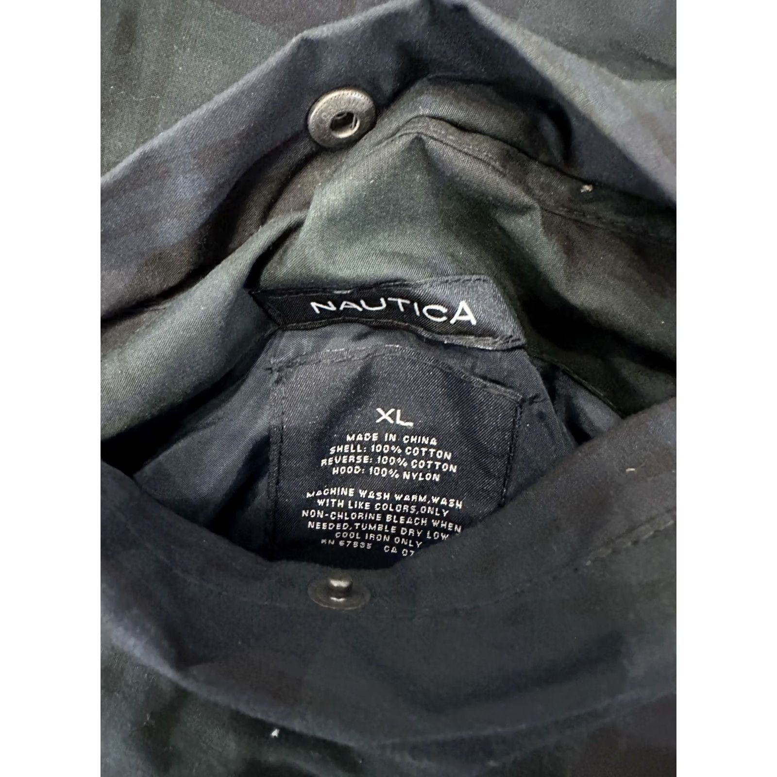 Nautica VINTAGE Nautica Jacket XL Green Reversible Full Zip Plaid Yellow Mens 90s Size US XL / EU 56 / 4 - 2 Thumbnail