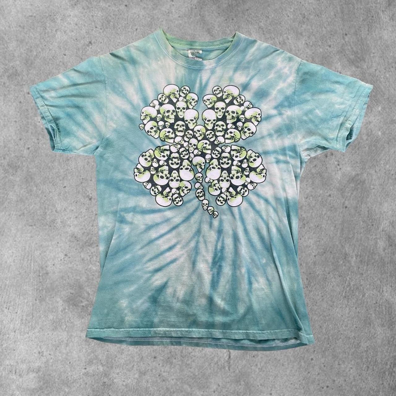Vintage Green Tie Dye Skull Tee Size US S / EU 44-46 / 1 - 1 Preview