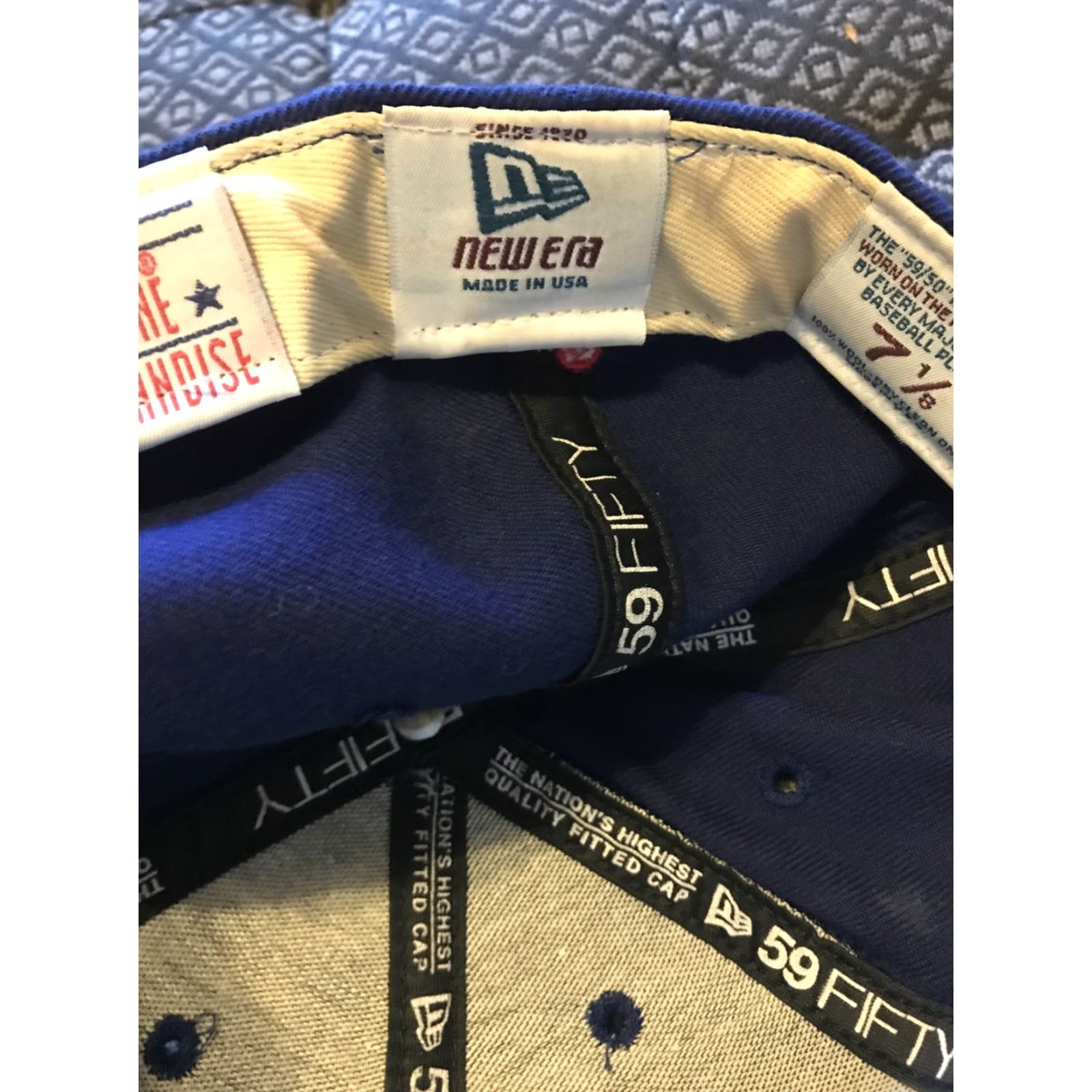 New Era VINTAGE New Era Dodgers Pro Model On Field Cap 7 1/8 Wool Fitted Baseball Hat Dodgers Mens Boys Girls Size ONE SIZE - 5 Thumbnail