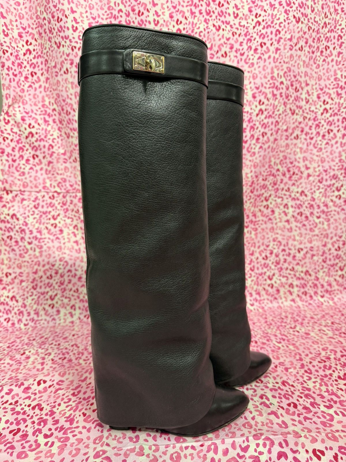 Givenchy 2010s Shark Lock Boots Size US 6 / IT 36 - 1 Thumbnail