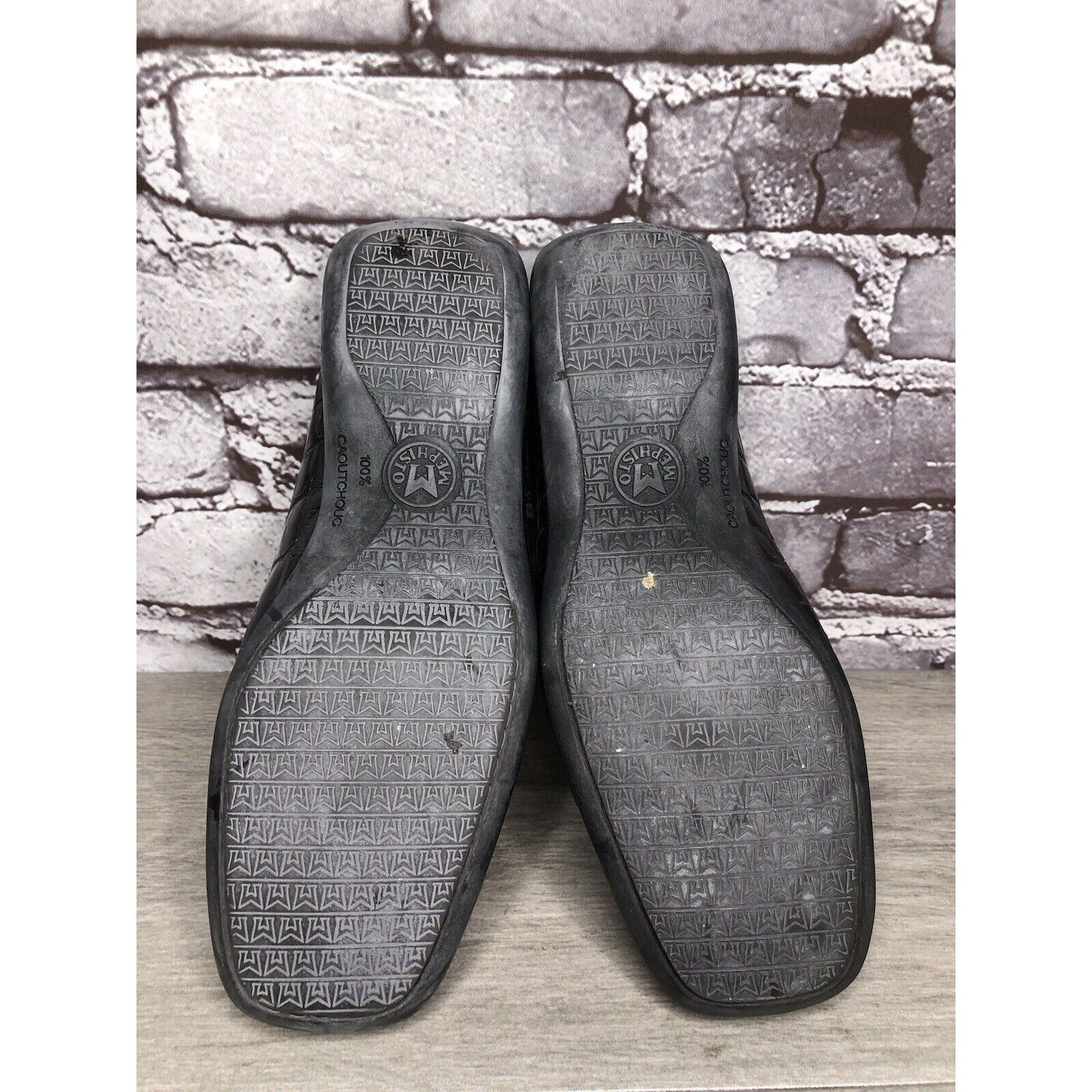 Mephisto Mephisto Black Patent Leather Crocometal Croc Print Mules Sh Size US 8 / IT 38 - 17 Thumbnail