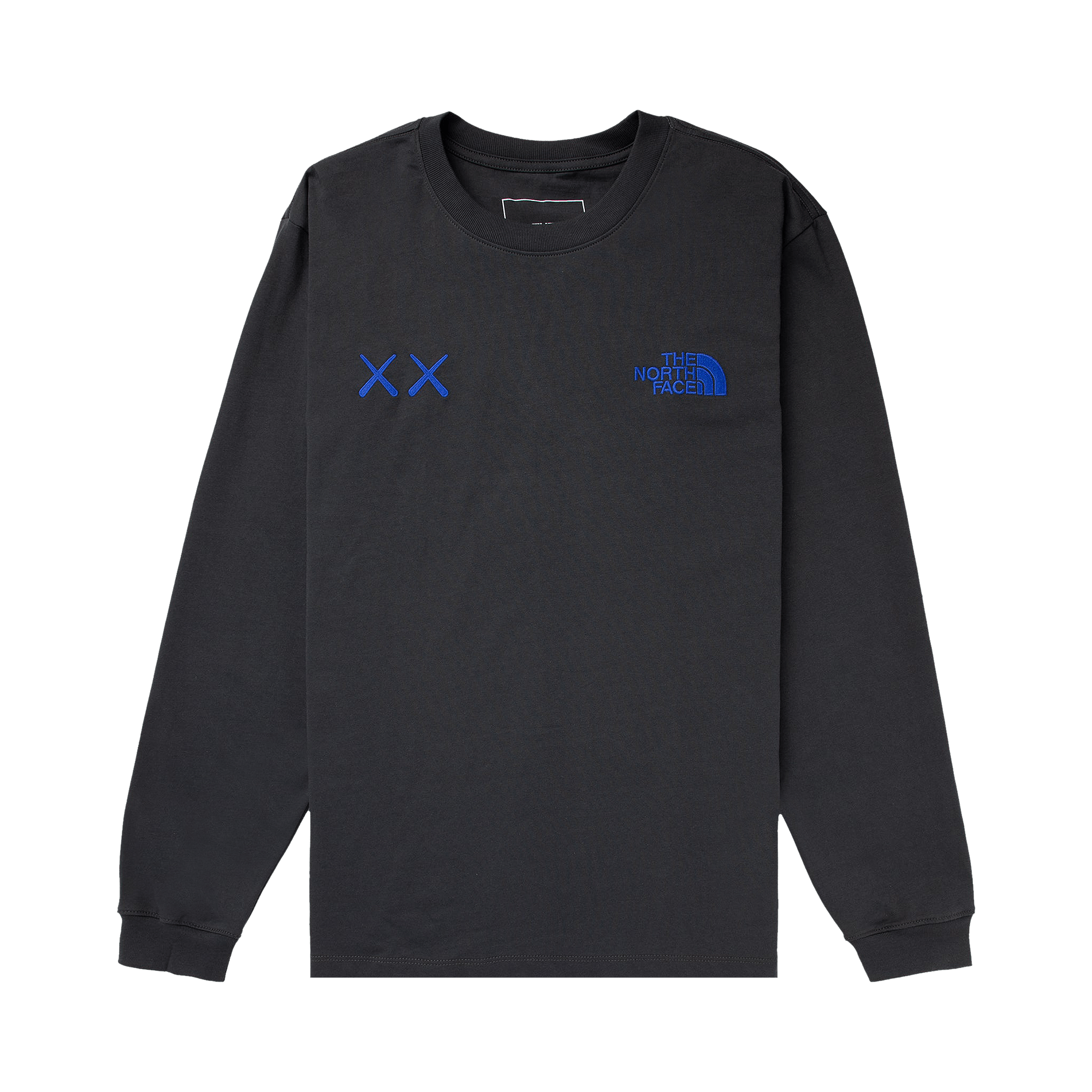 image of The North Face X Kaws Long-Sleeve Tee Asphalt Grey, Men's (Size Small)