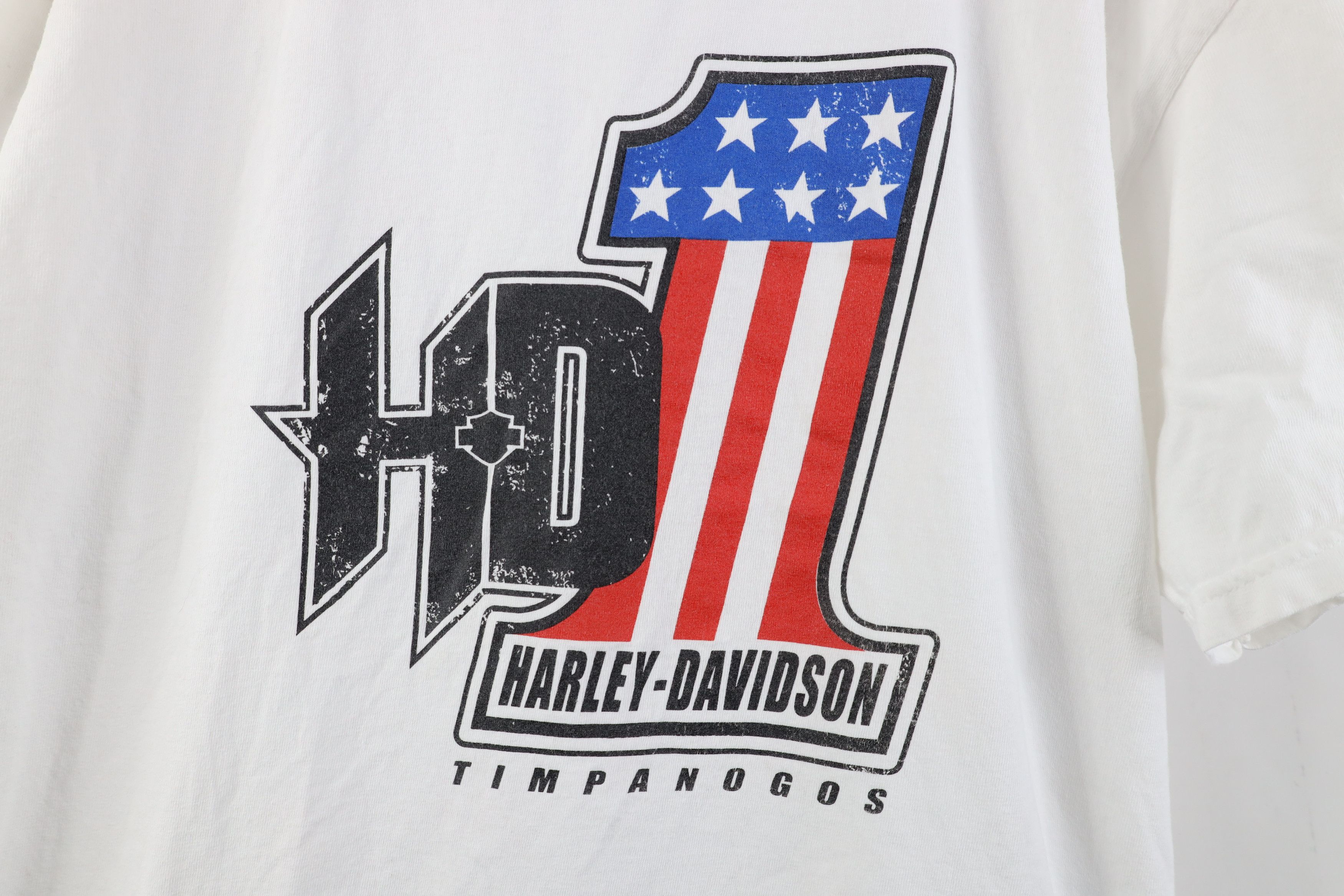Harley Davidson Vintage Harley Davidson Short Sleeve T-Shirt White Size US XL / EU 56 / 4 - 4 Thumbnail