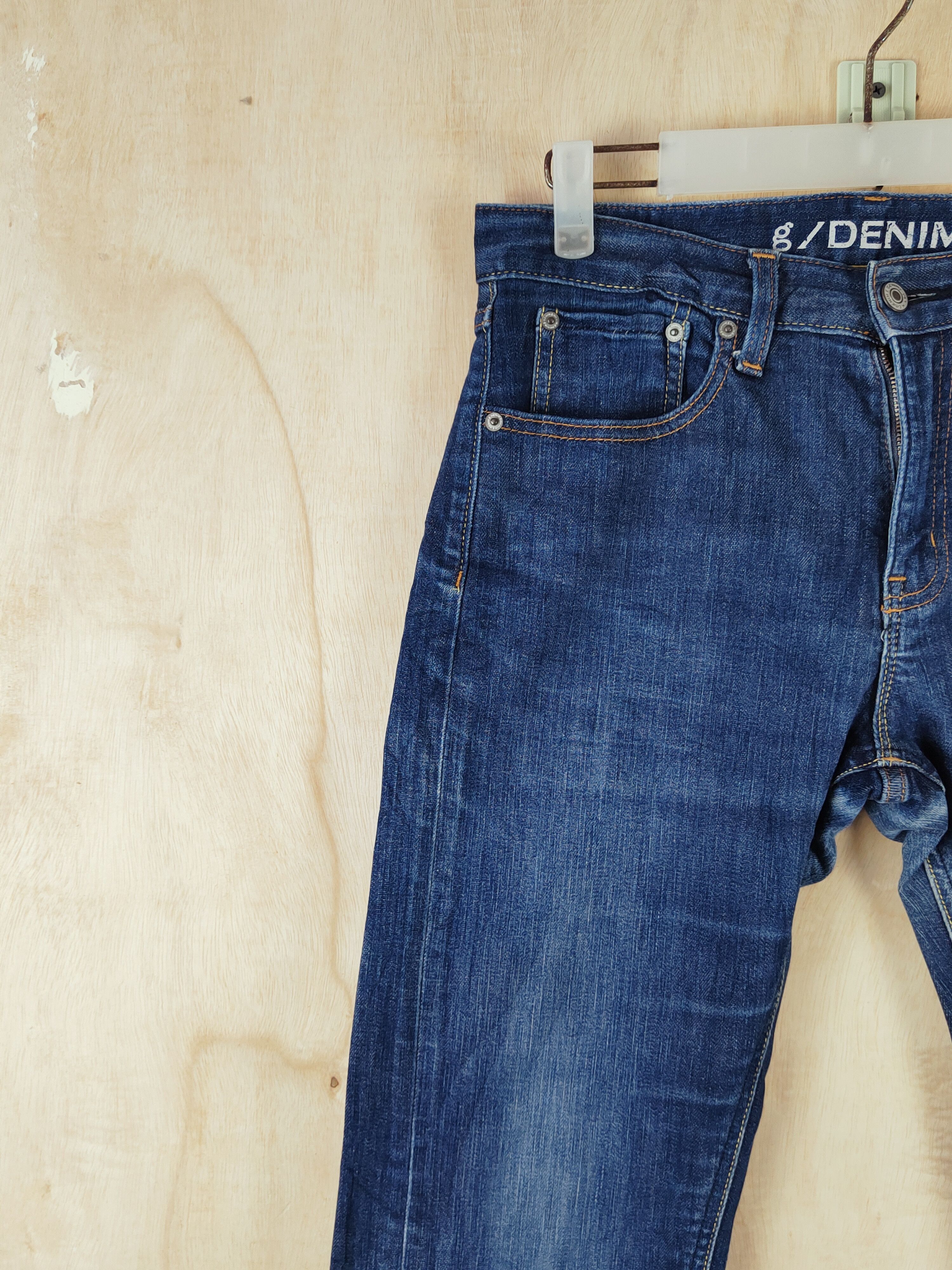 Japanese Brand g/denim Blue Distressed Ripped Jeans #S2649 Size US 30 / EU 46 - 3 Thumbnail
