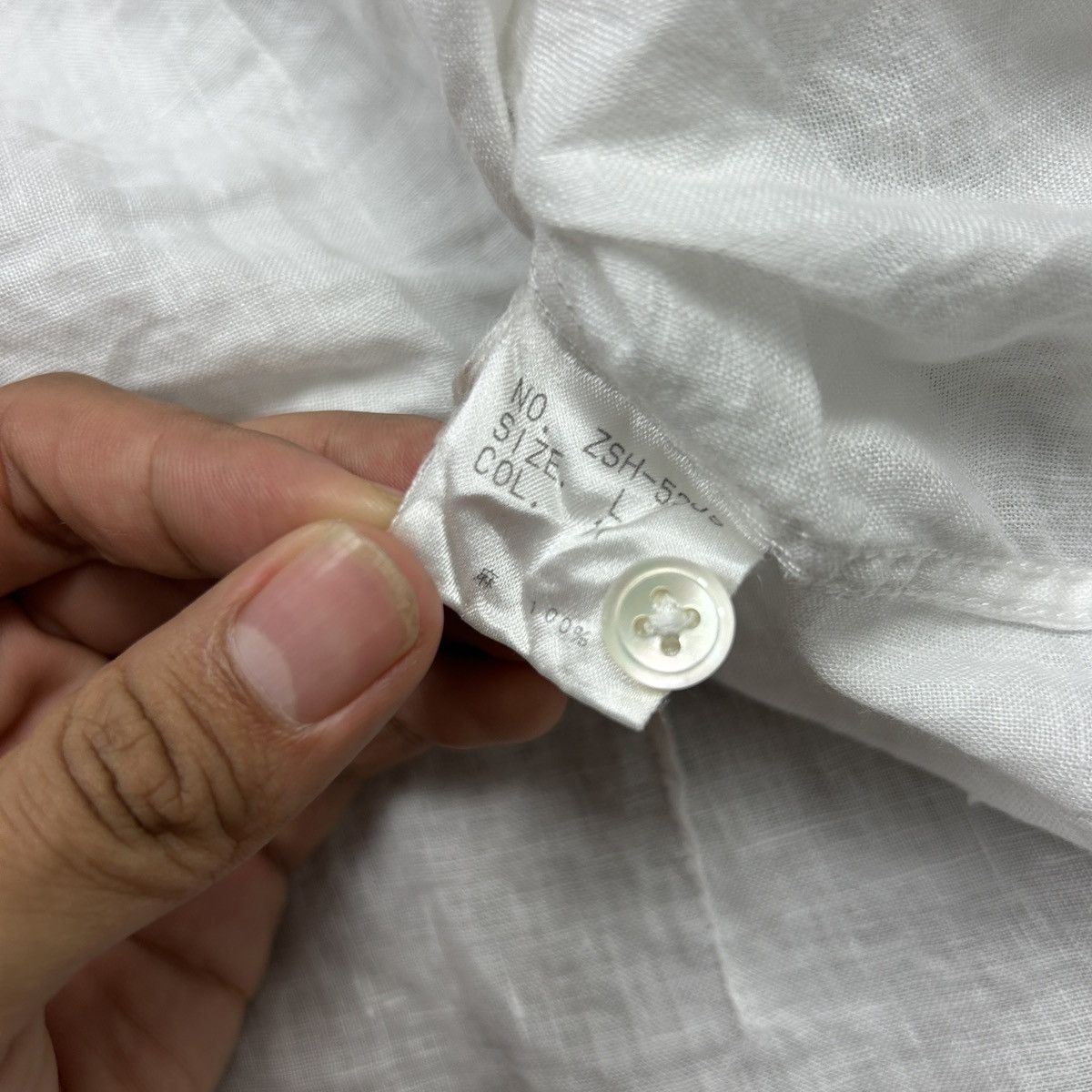 Tornado Mart zero by tornado mart linen shirt Size US M / EU 48-50 / 2 - 14 Thumbnail