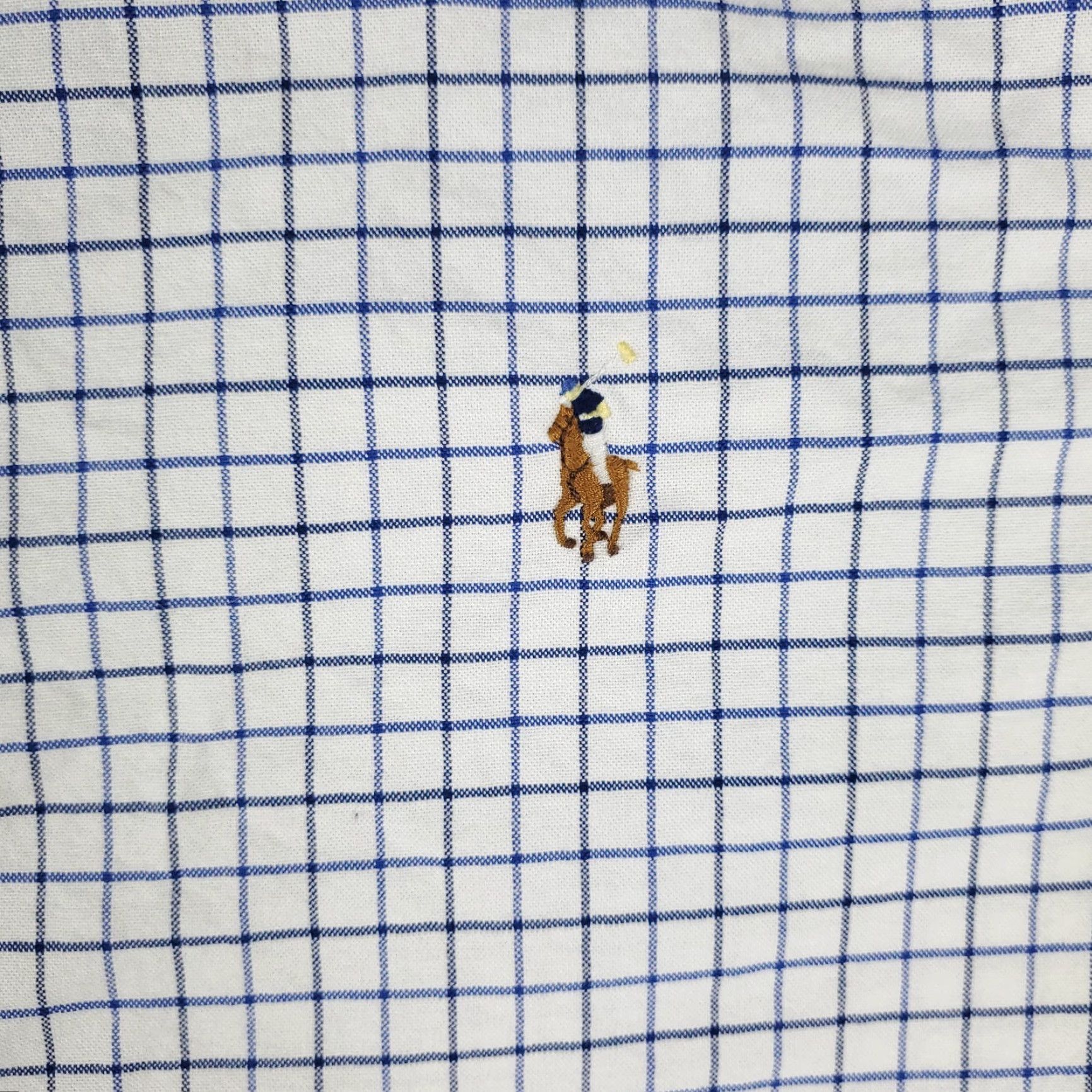 Ralph Lauren Ralph Lauren Shirt Men's XL White/Blue Check Pony Casual Button-Up Long Sleeve Mens Size US XL / EU 56 / 4 - 3 Thumbnail