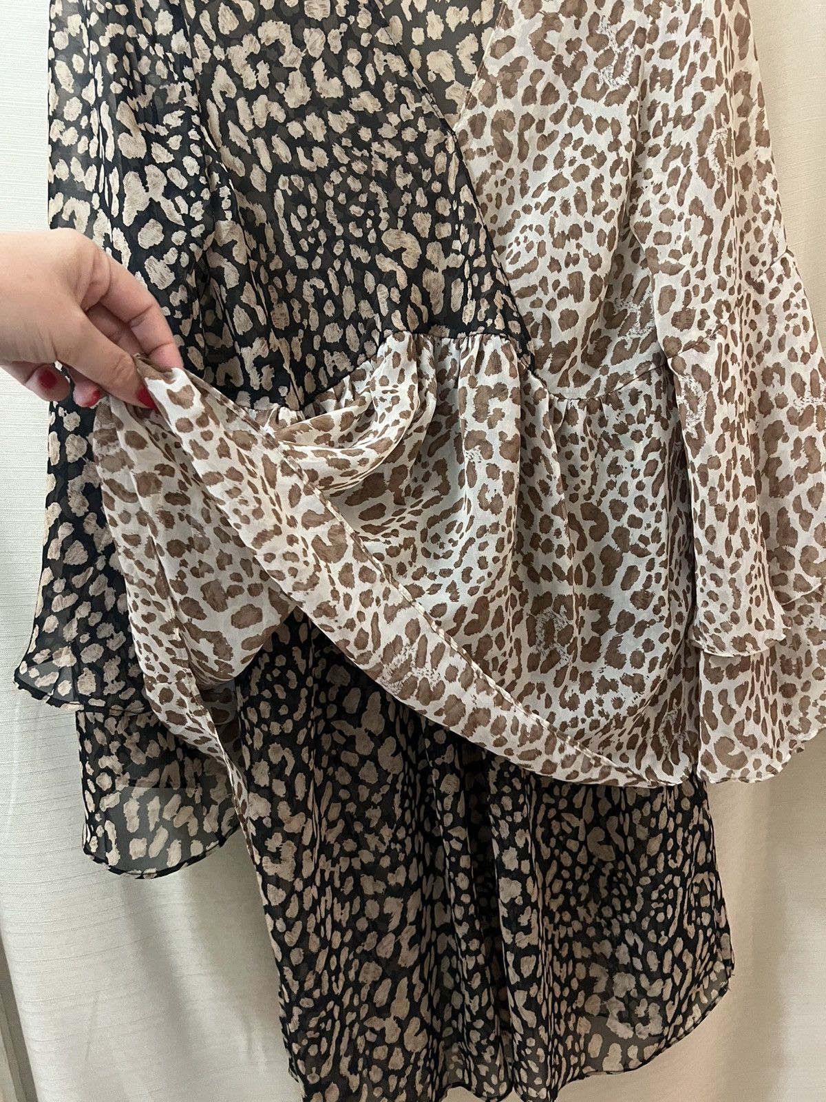 Other Joelle Animal Print Sheer Womens Dress Size Small Size S / US 4 / IT 40 - 5 Thumbnail