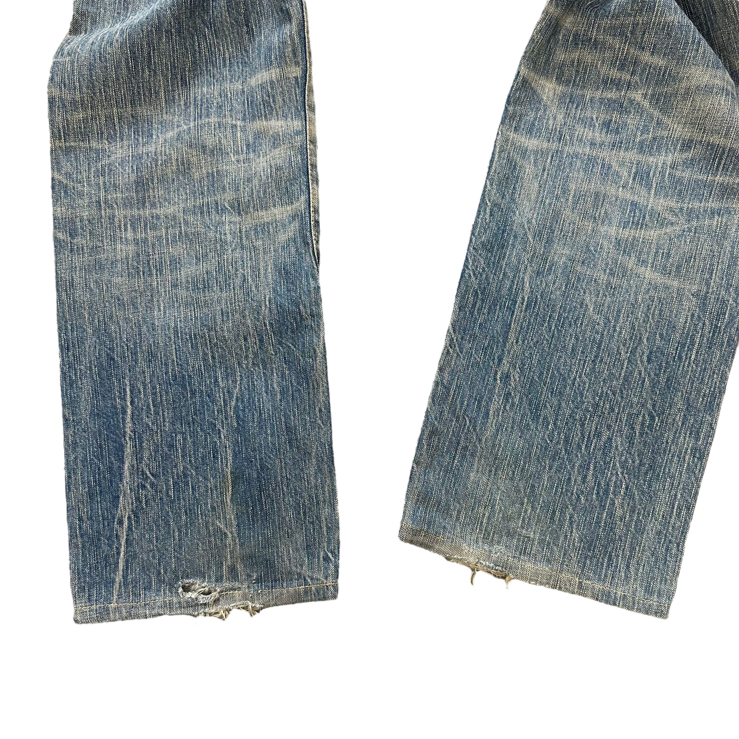 Edwin TRASHED EDWIN 503 WASHED DENIM PANTS #7793-176 Size US 32 / EU 48 - 16 Thumbnail