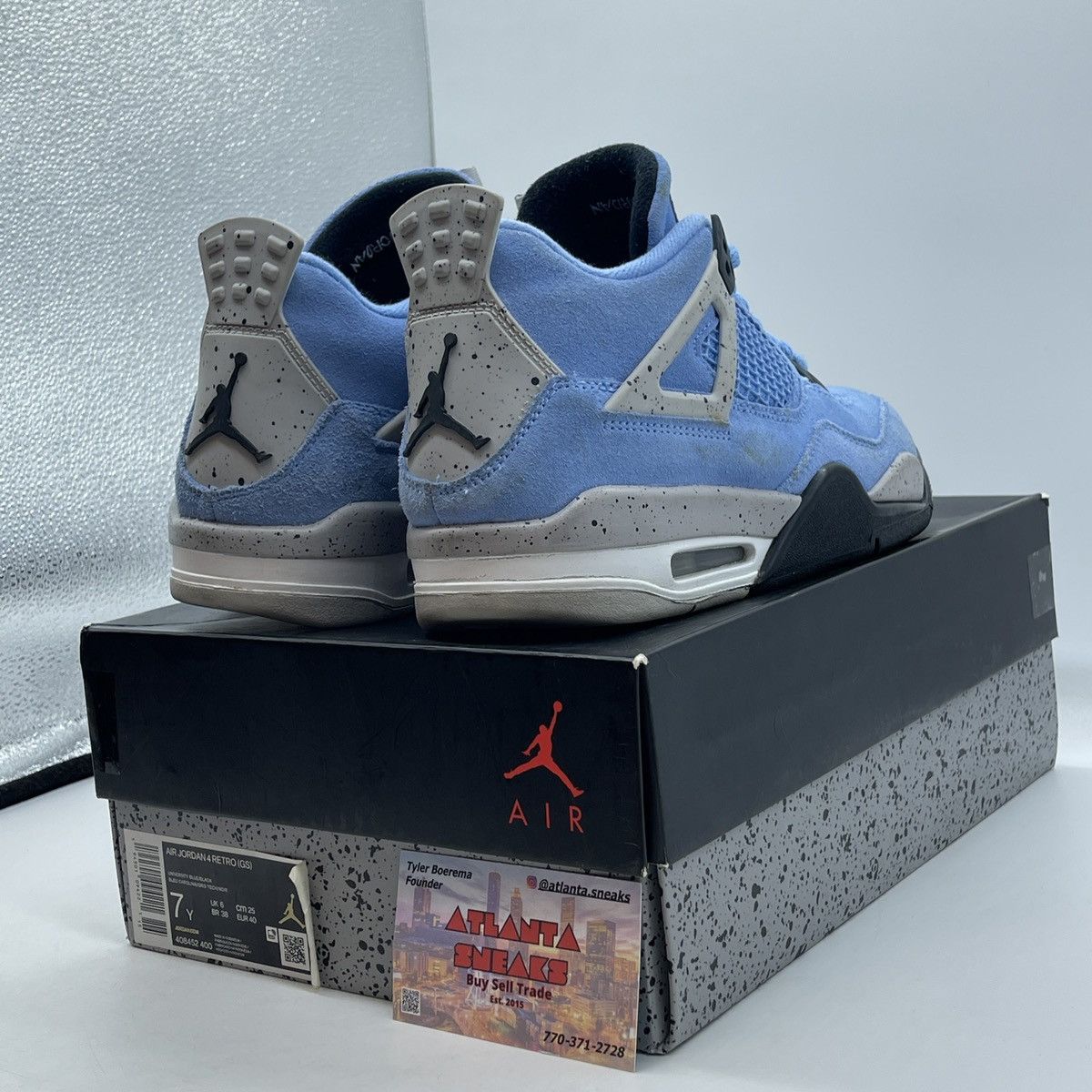 Jordan Brand Air Jordan 4 GS University blue Size US 7 / EU 40 - 5 Thumbnail