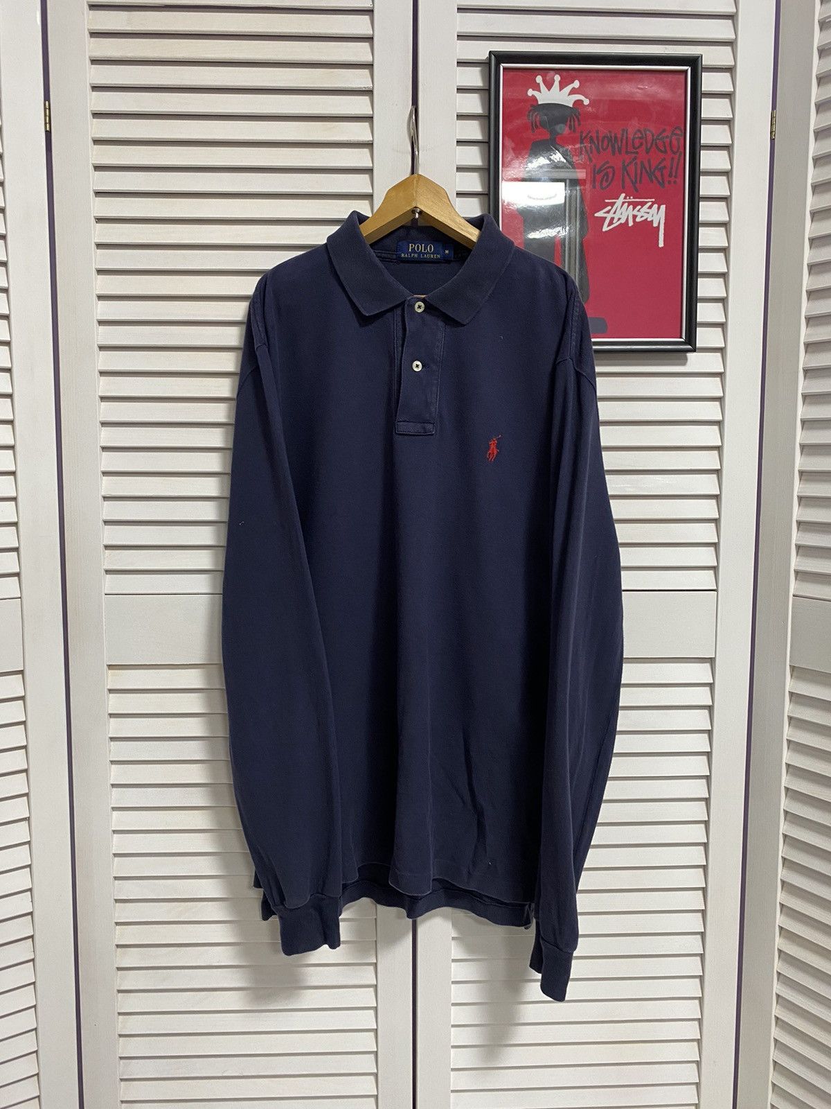 Polo Ralph Lauren × Ralph Lauren × Vintage Vintage Polo Long Sleeve Ralph Lauren Rugby Logo Chief Keef Size US M / EU 48-50 / 2 - 1 Thumbnail