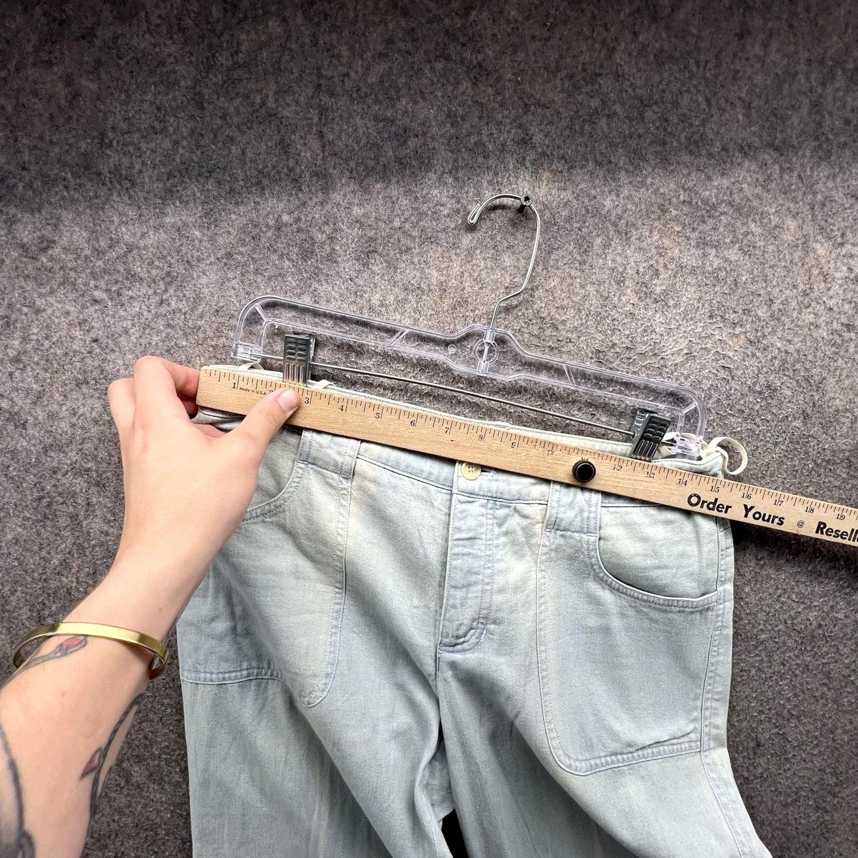 Ralph Lauren Ralph Lauren Pants Womens 4 Green Cropped Straight Leg Twill Utility Cuffed Womens Regular XS? Size 27" / US 4 / IT 40 - 7 Thumbnail