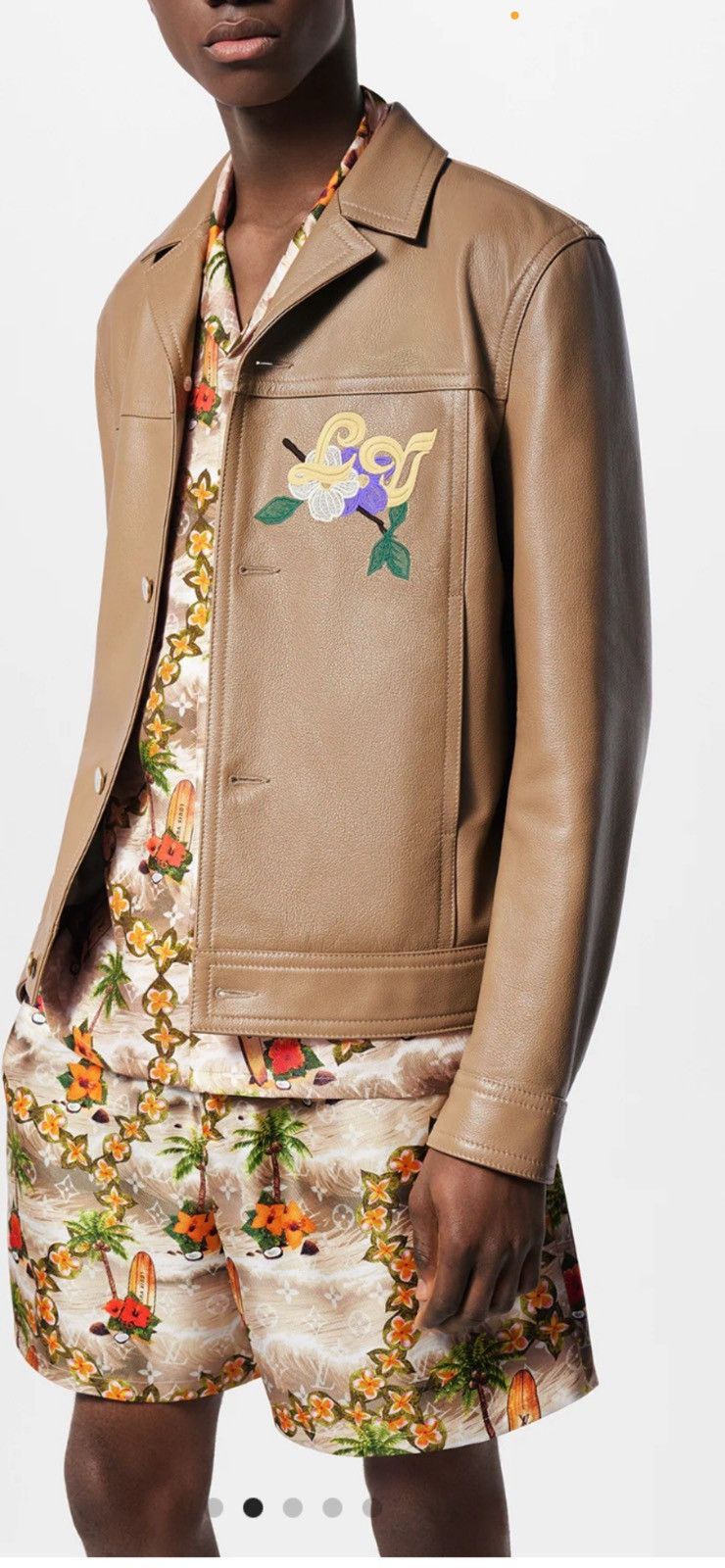 Louis vuitton mens leather jacket. 52/42.$ 5750