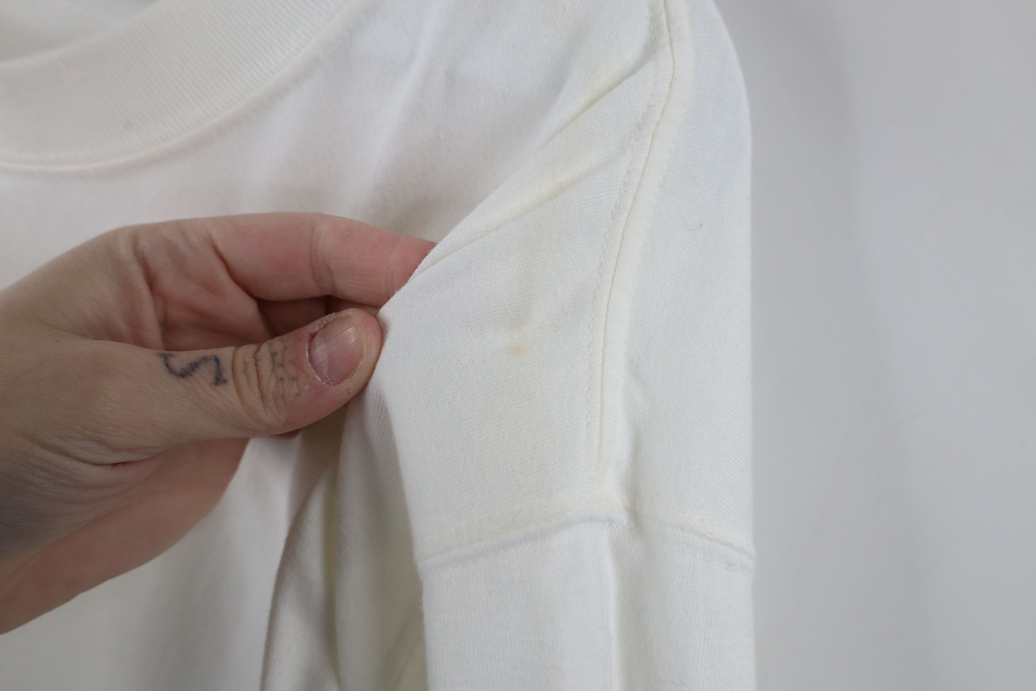 Lands' End × Vintage Vintage 90s Lands End Cotton Long Sleeve T-Shirt White USA Size US XXL / EU 58 / 5 - 5 Thumbnail