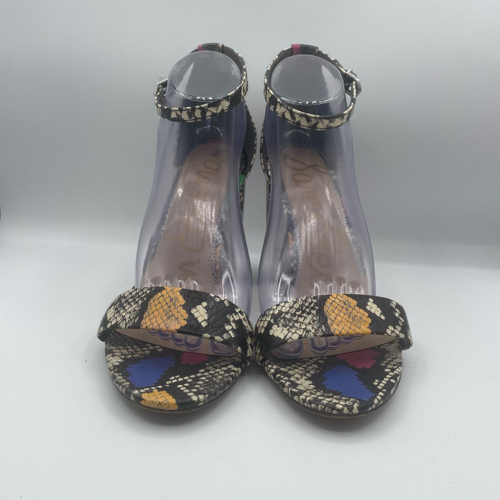 Sam Edelman Sam Edelman Yaro Block Heels Snake Multicolor 10.5 Size US 10.5 / IT 40.5 - 3 Thumbnail