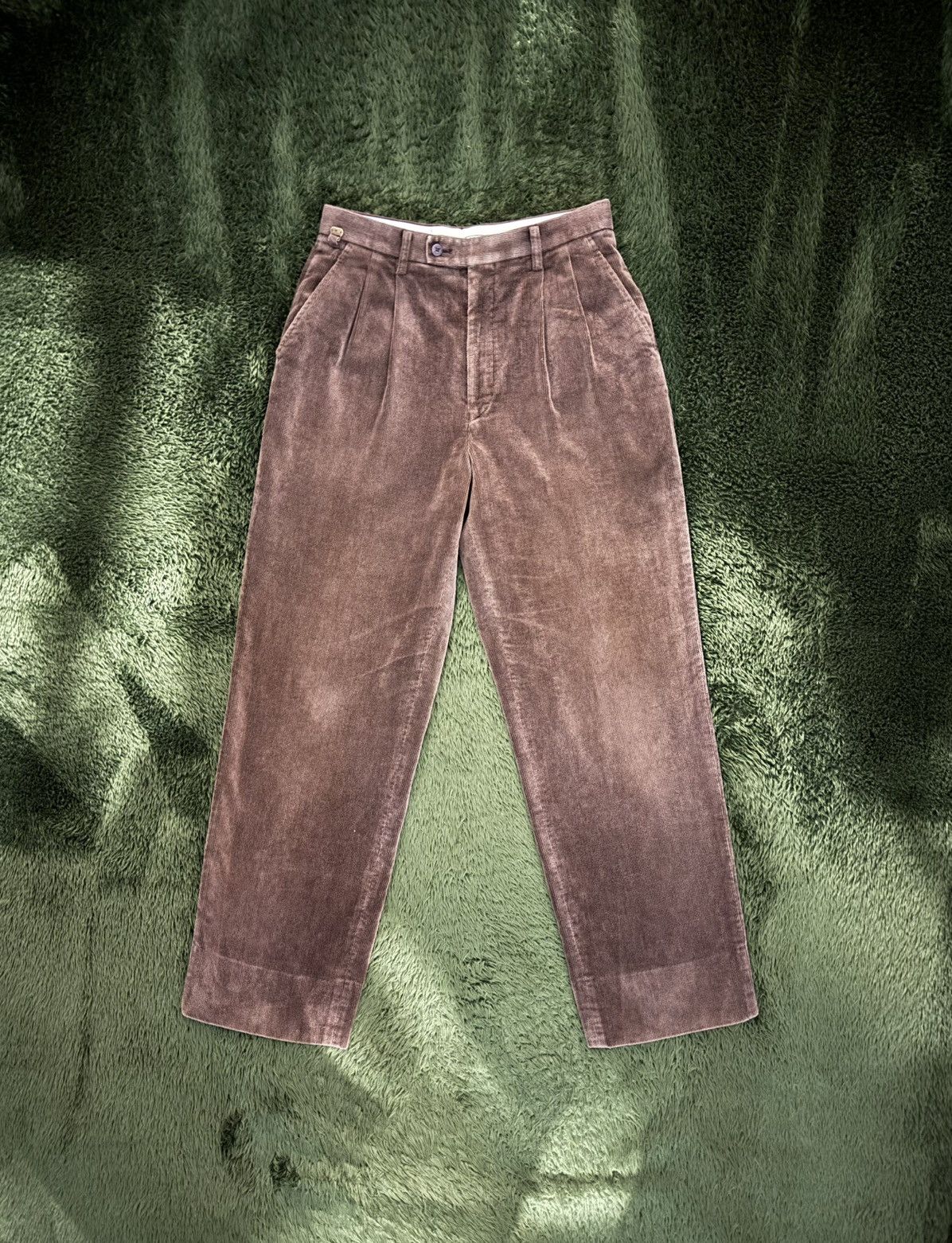 Lacoste [3] 00s Lacoste Japan Release Corduroy Two-Tuck Trousers Size US 31 - 1 Thumbnail