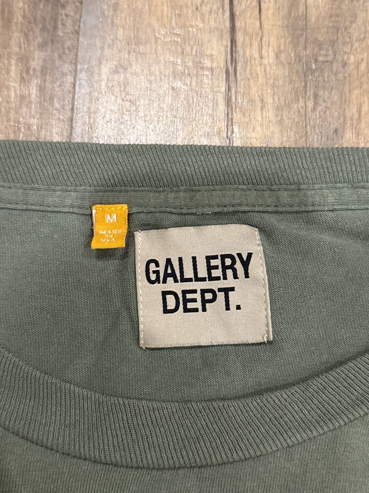 Gallery Dept. Gallery Dept Olive Green French Collector Souvenir L/S Tee Size US M / EU 48-50 / 2 - 8 Thumbnail