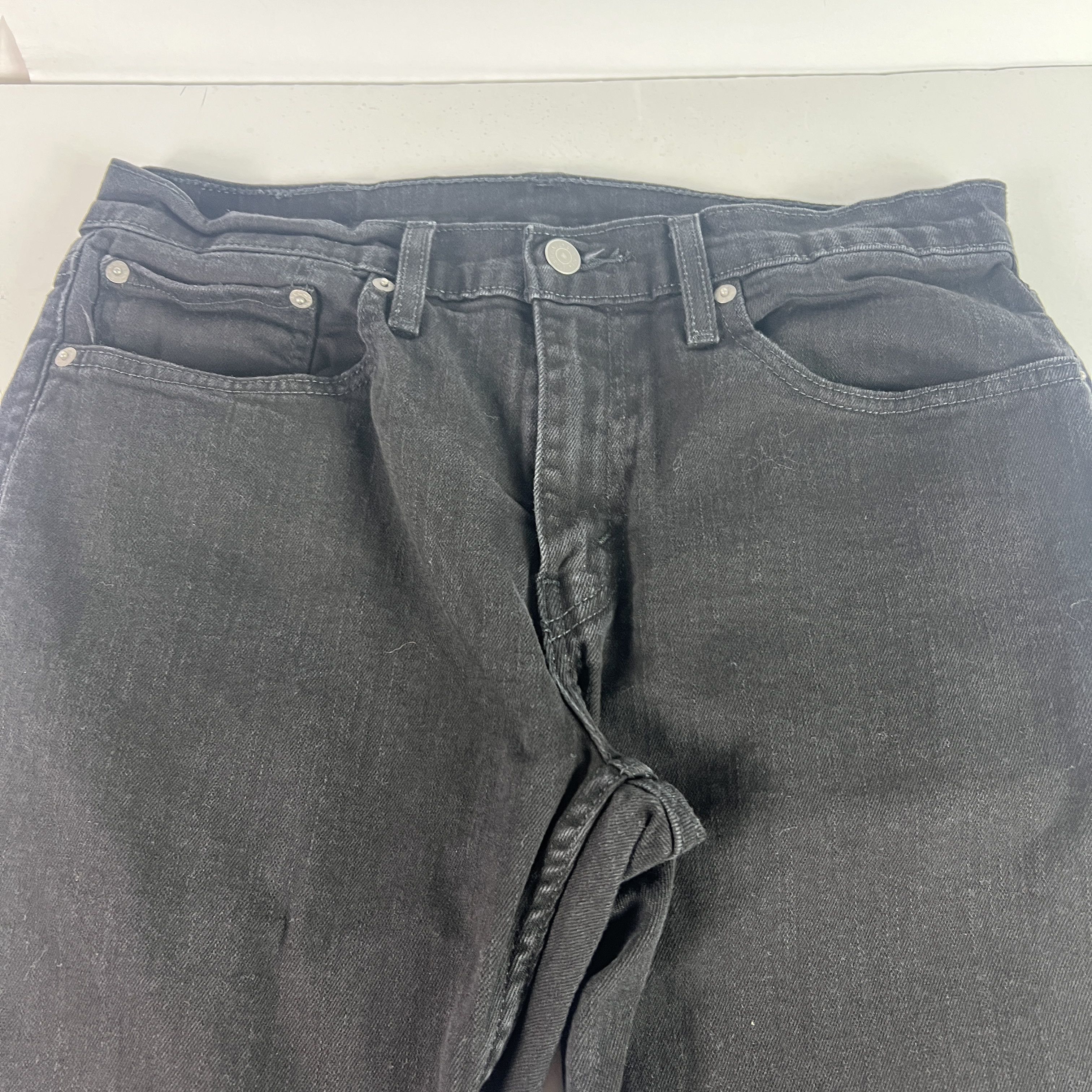 Levi's Levi's Jeans 559 Relaxed Straight Black Faded Stretch Denim Size US 33 - 2 Thumbnail