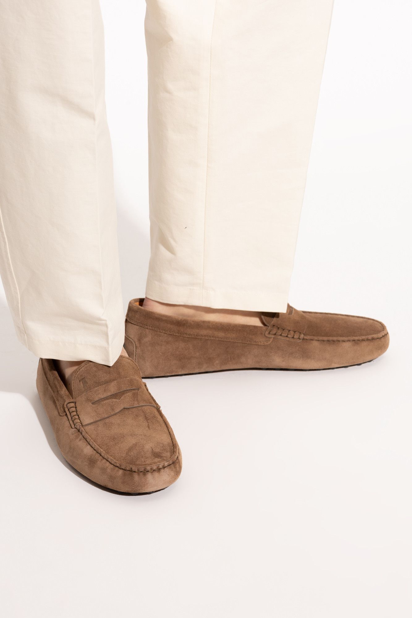 Tod's o1s22i1n0325 Leather Driving Loafers in Brown Size US 7 / EU 40 - 2 Thumbnail