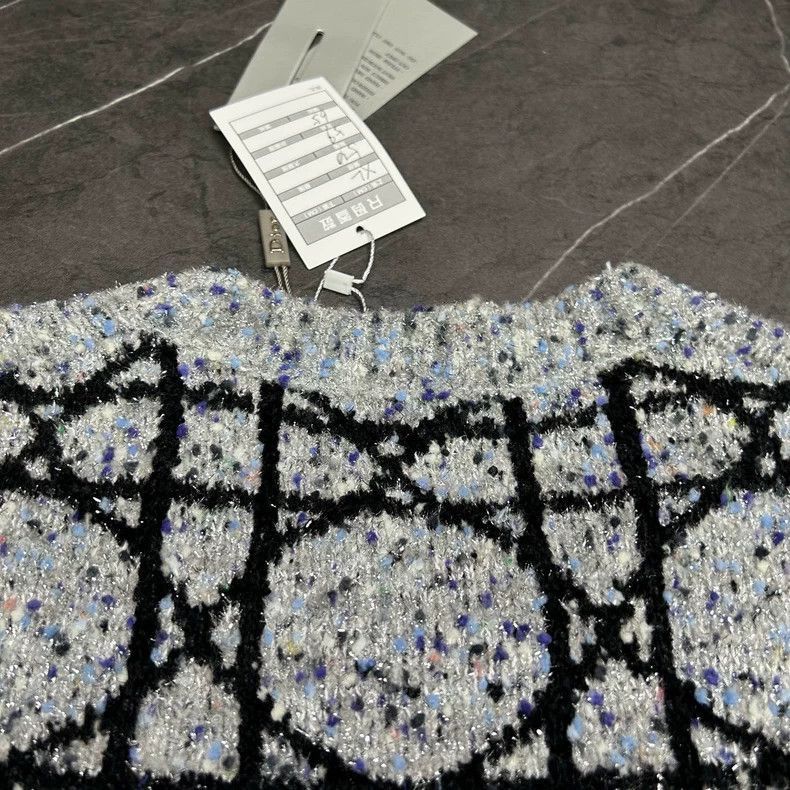 Dior Dior DIOR 24FW Diamond Pattern Sweater-2507 Size US XL / EU 56 / 4 - 7 Thumbnail