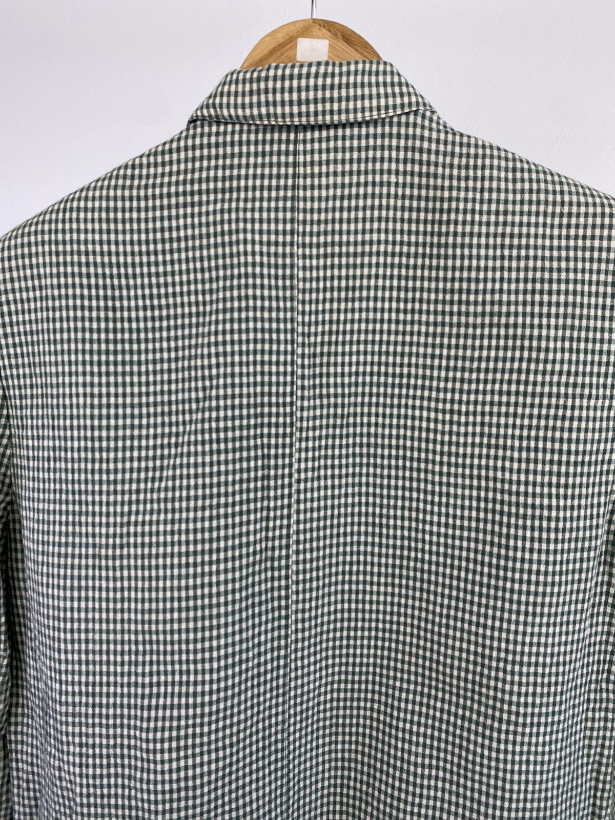 Issey Miyake Vintage 90's Issey Miyake Sport Linen Blend Tartan Jacket Size US M / EU 48-50 / 2 - 11 Thumbnail